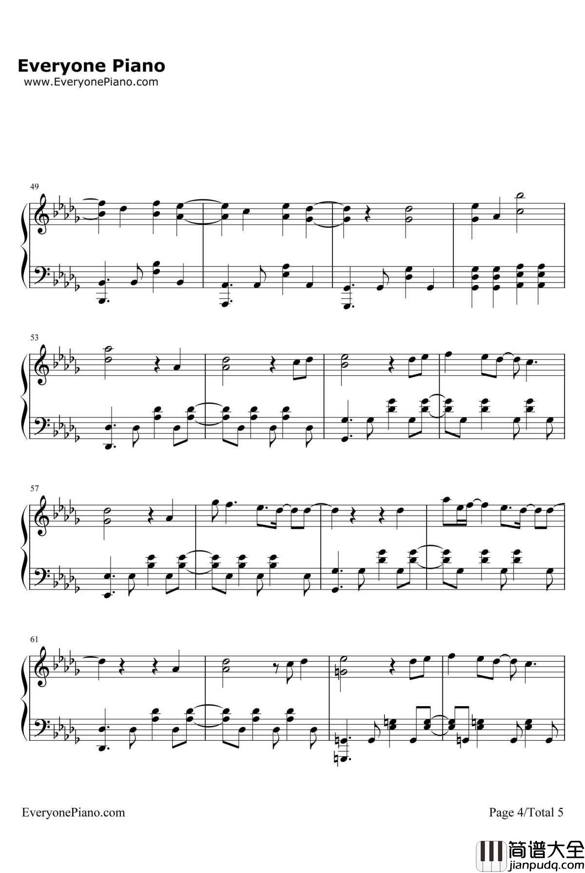 ファイター钢琴谱_BUMPOFCHICKEN_3月的狮子ED