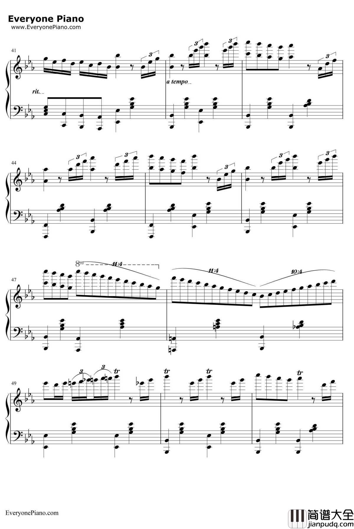 Victory钢琴谱_马克西姆