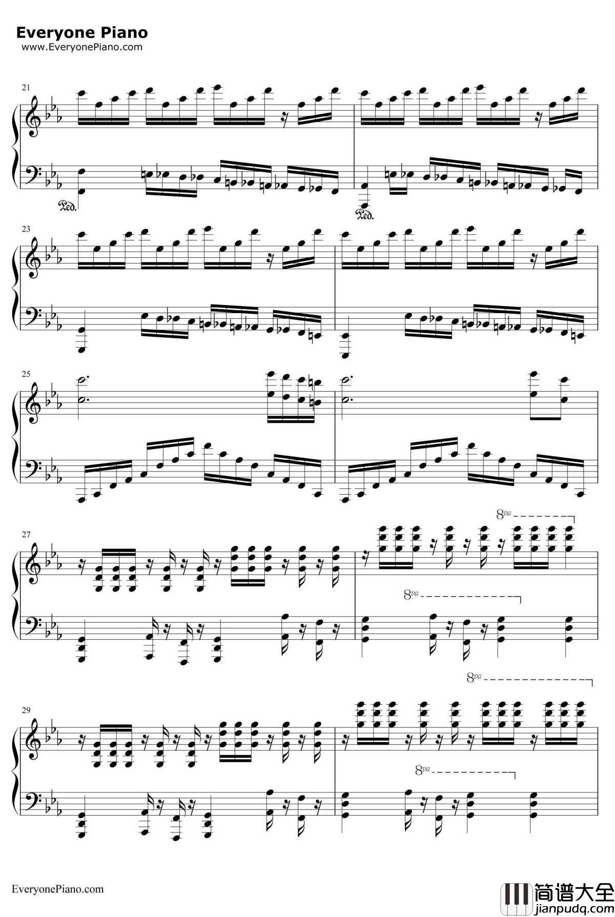 Victory钢琴谱_马克西姆