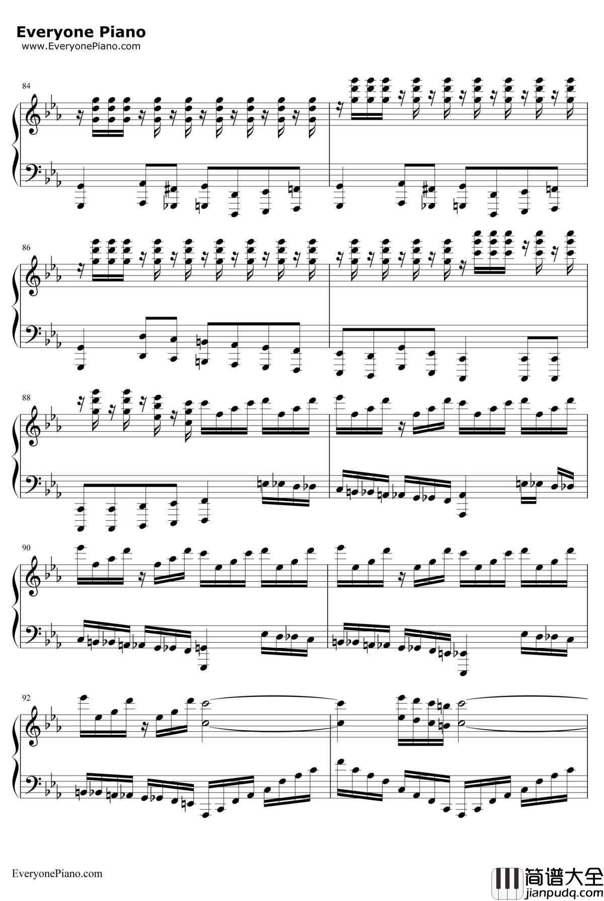 Victory钢琴谱_马克西姆