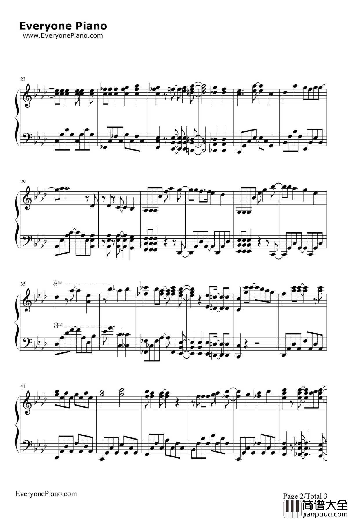 ワガママMIRRORHEART钢琴谱_大桥彩香_政宗君的复仇OP