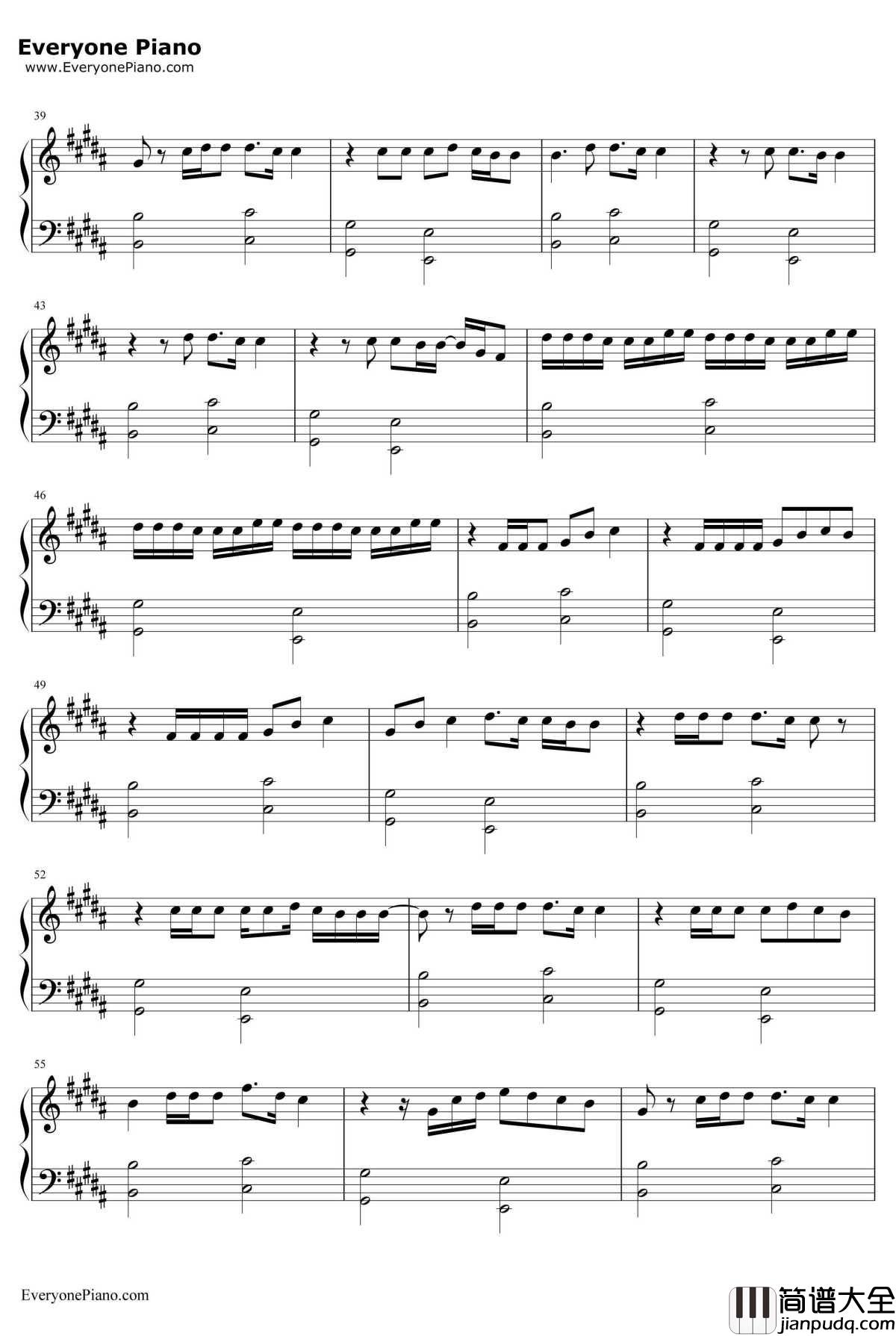 In_visible钢琴谱_LinkinPark