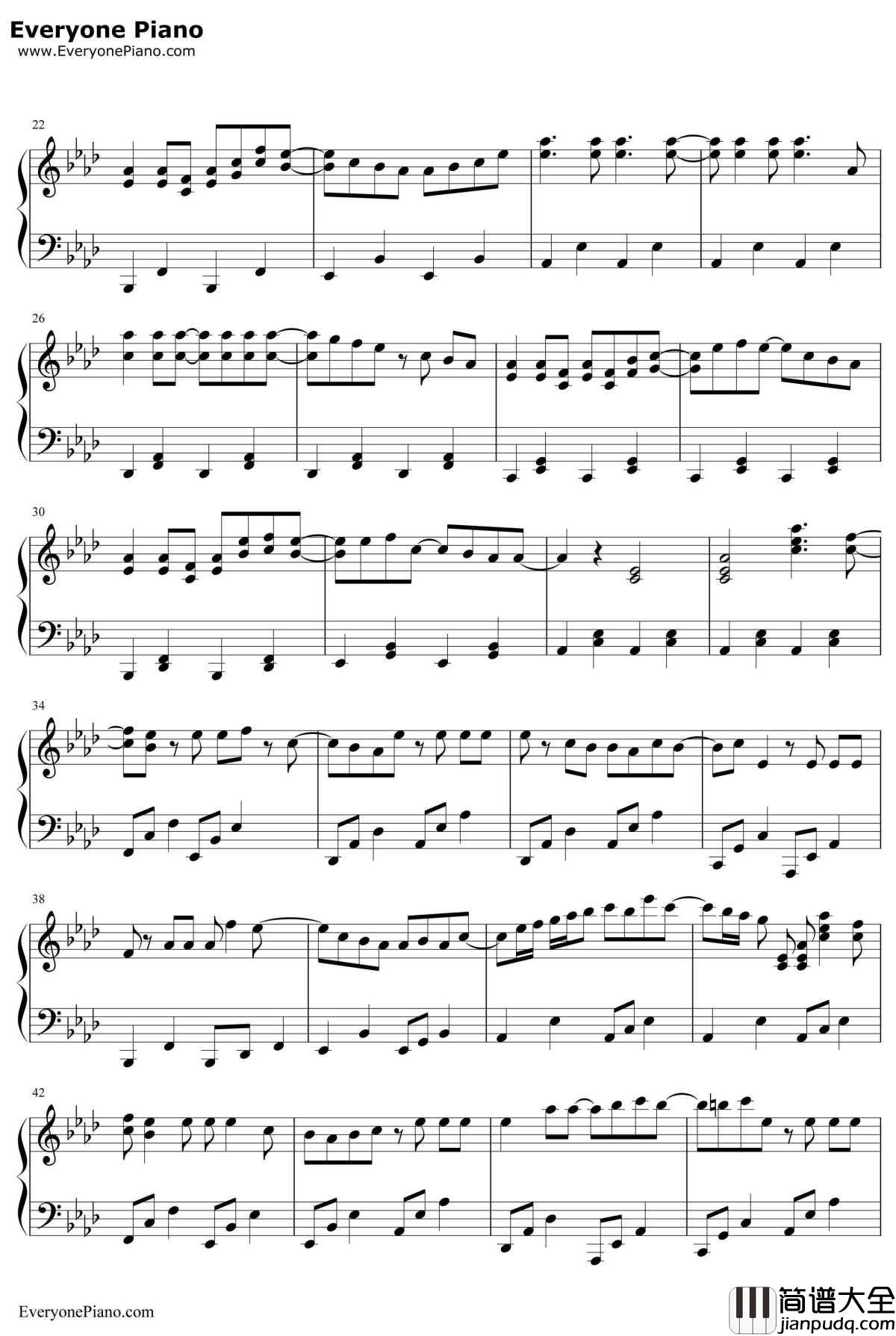 想像フォレスト钢琴谱_IA_空想フォレスト