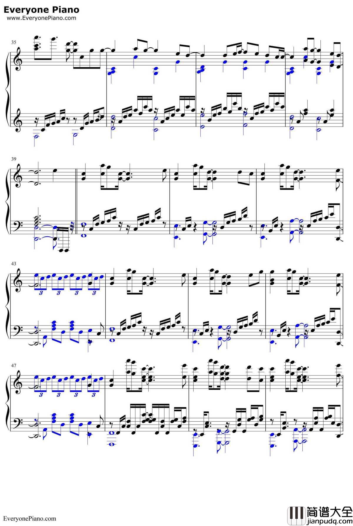 Shelter钢琴谱_PorterRobinson&Madeon_动画MV