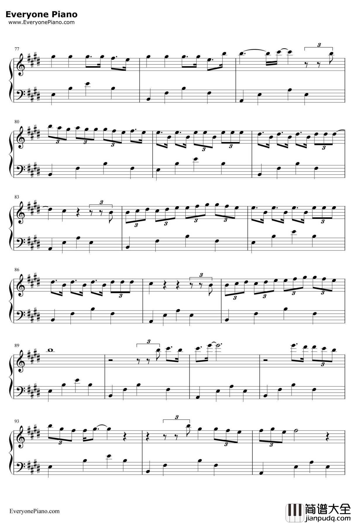 Gilehriyaan钢琴谱_JonitaGandhi_摔跤吧爸爸插曲