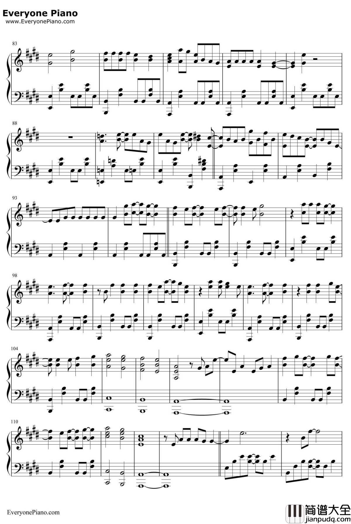 Mean钢琴谱_TaylorSwift