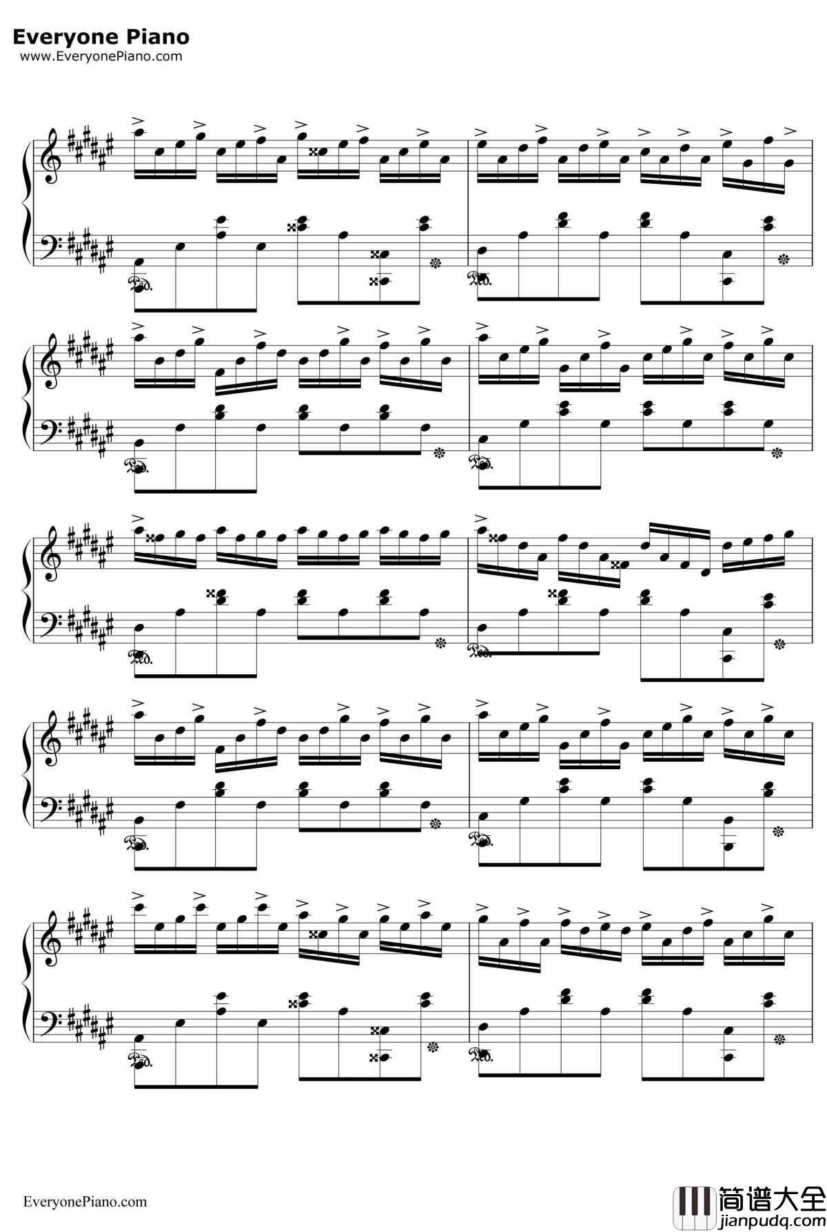 Godknows...钢琴谱_平野绫_凉宫春日的忧郁