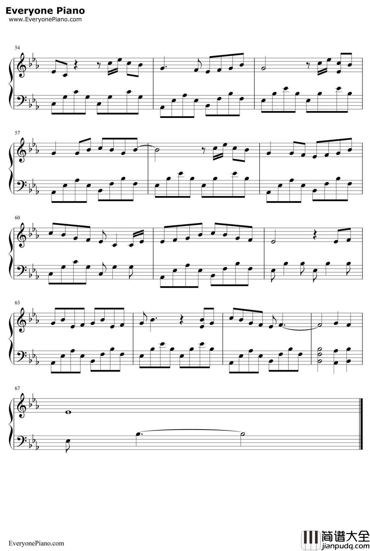 阿婆说钢琴谱_陈一发儿