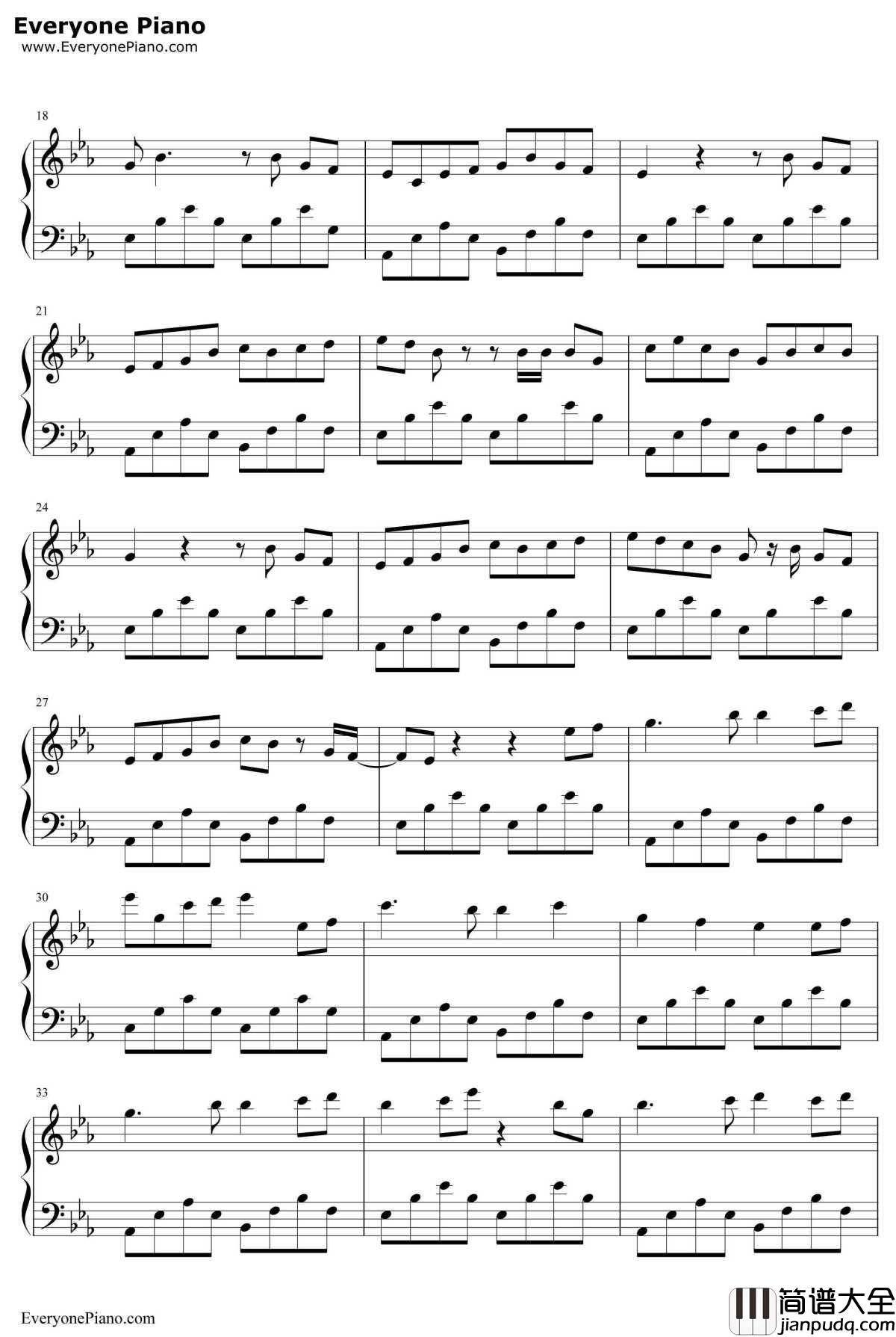 阿婆说钢琴谱_陈一发儿