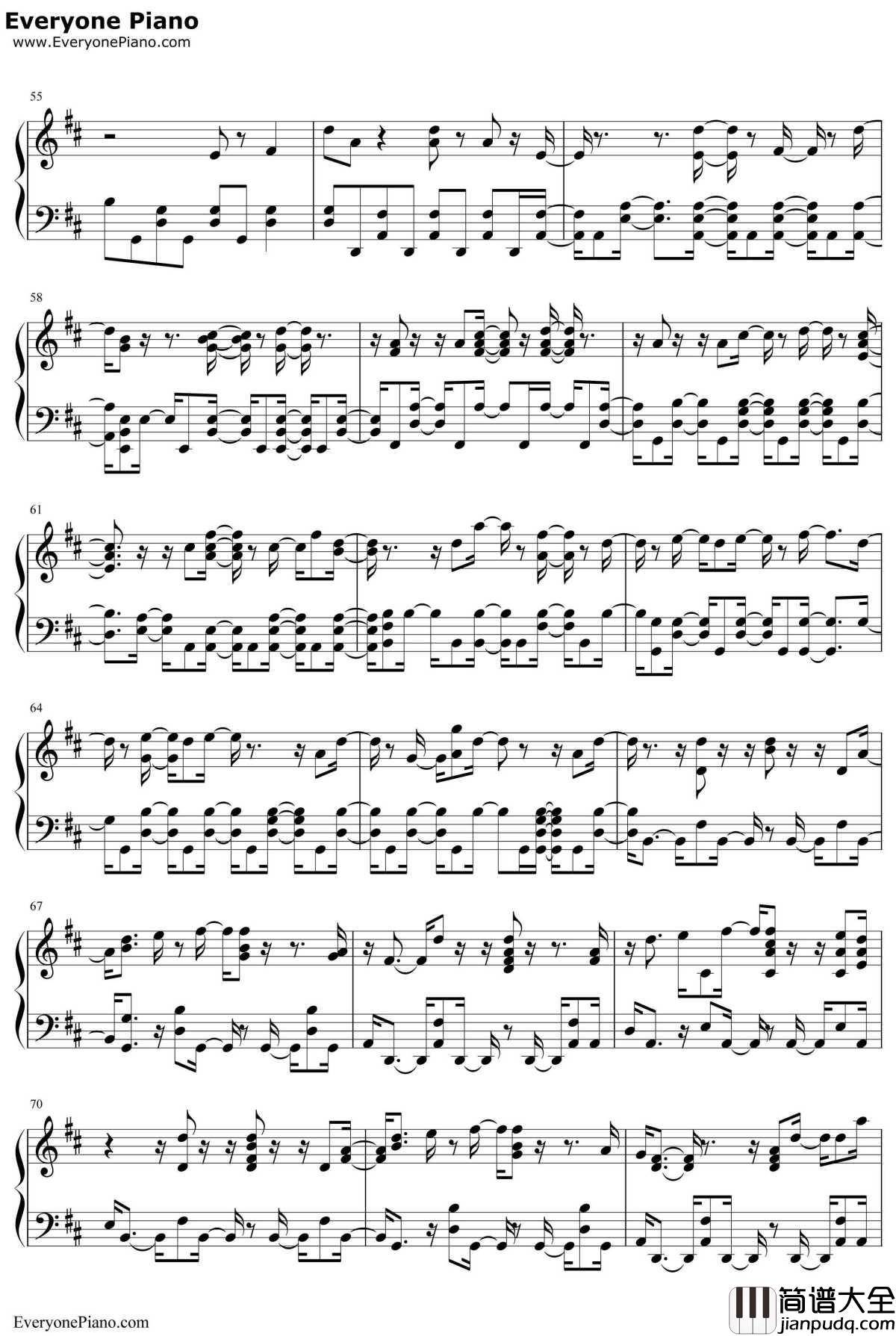 Tired钢琴谱_AlanWalkerftGalvinJames