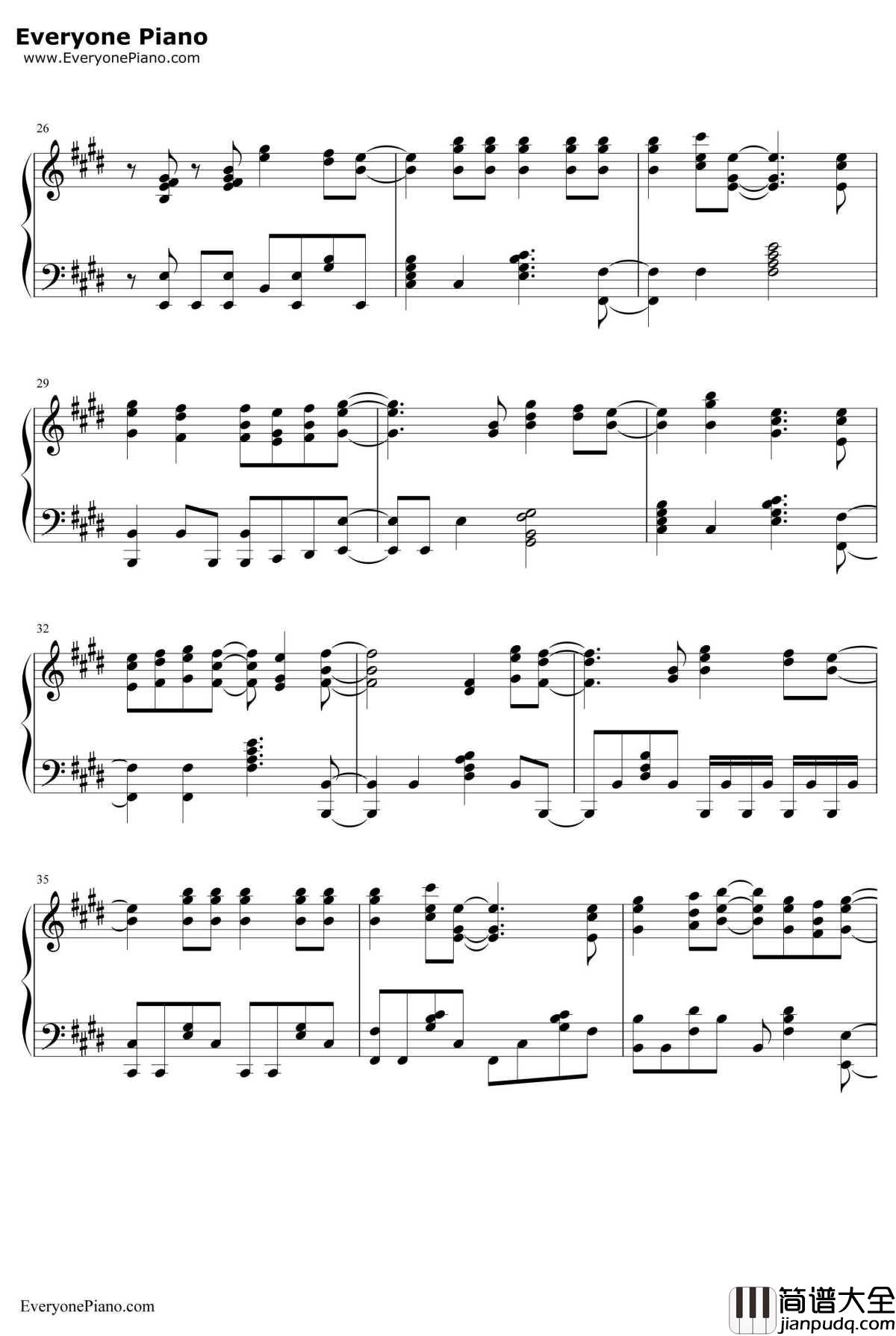 仆らは今のなかで钢琴谱_μ's_完整版_ラブライブ!OP