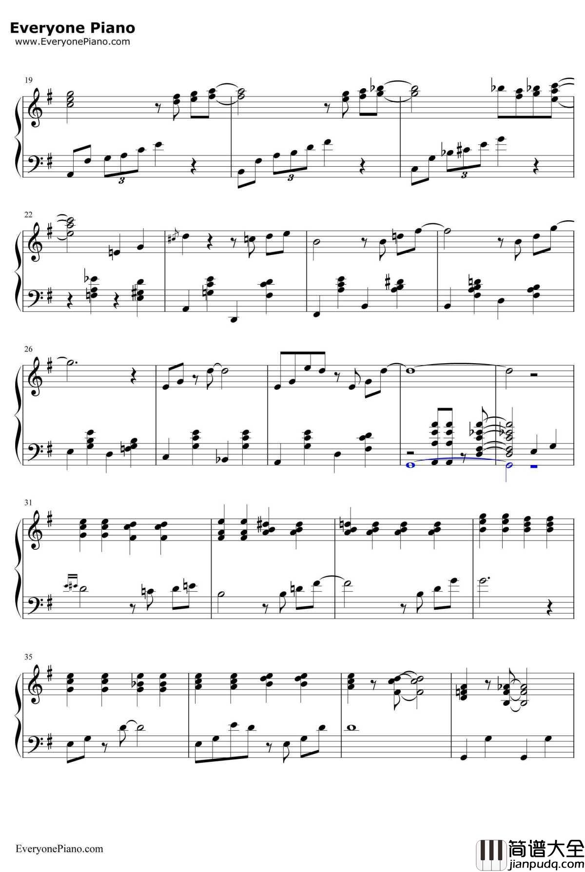 CloseToYou钢琴谱_朋特乐队TheCarpenters_朋特乐队