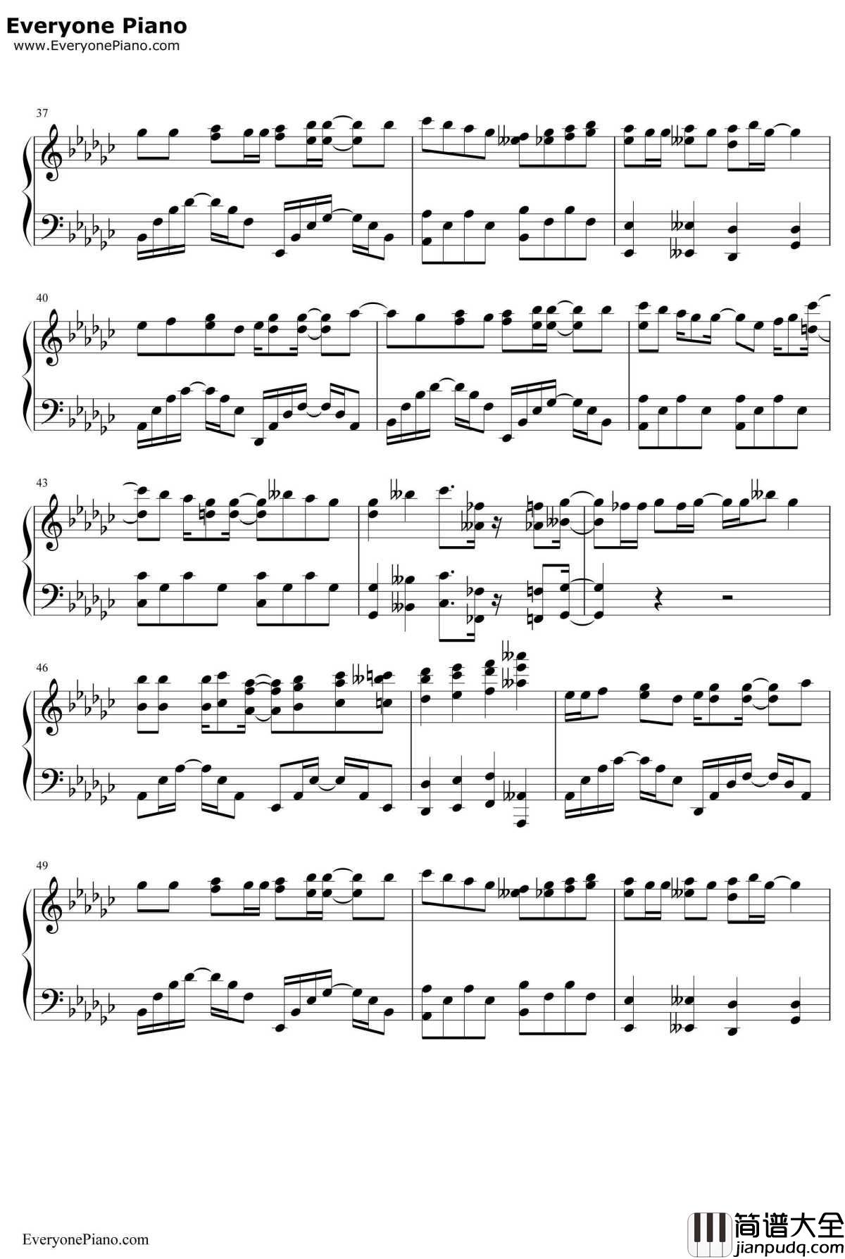 シュガーソングとビターステップ钢琴谱_UNISONSQUAREGARDEN_血界战线ED