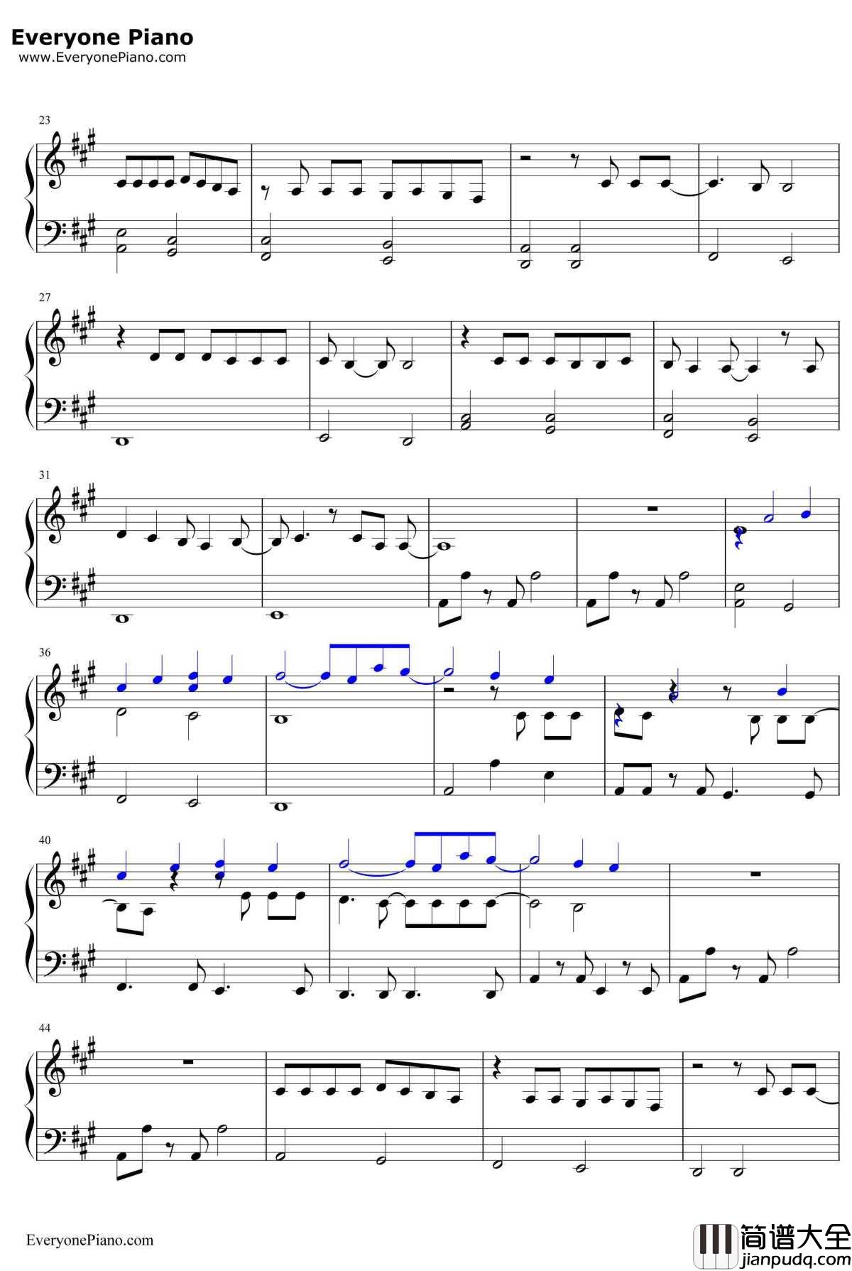 Only_You钢琴谱_SelenaGomez_十三个原因OST