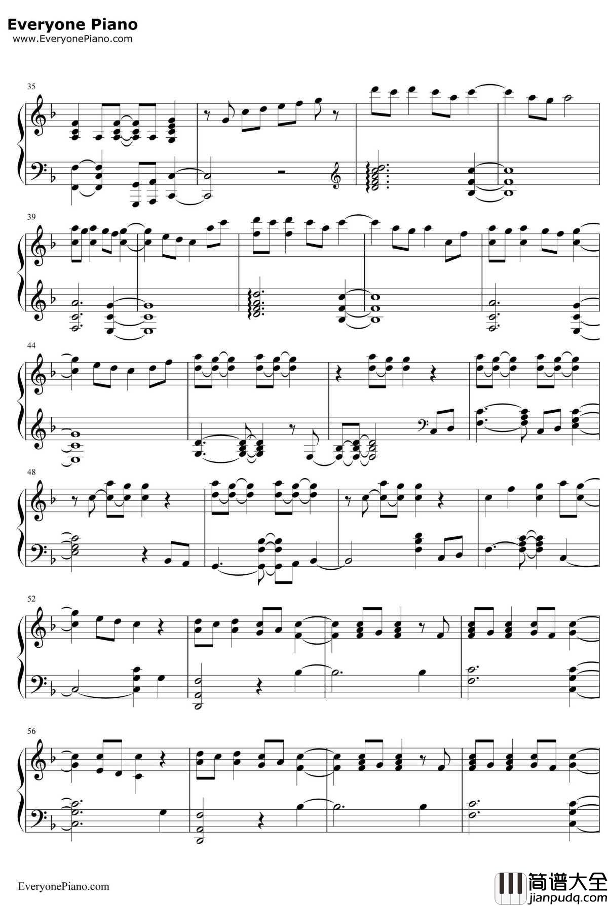 Paradise钢琴谱_Coldplay