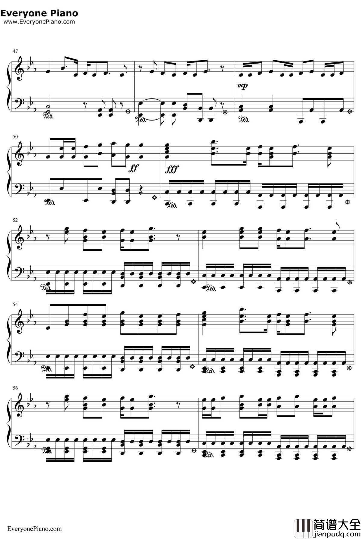 サムライハート(SomeLikeItHot!!)钢琴谱_SPYAIR_銀魂'ED1