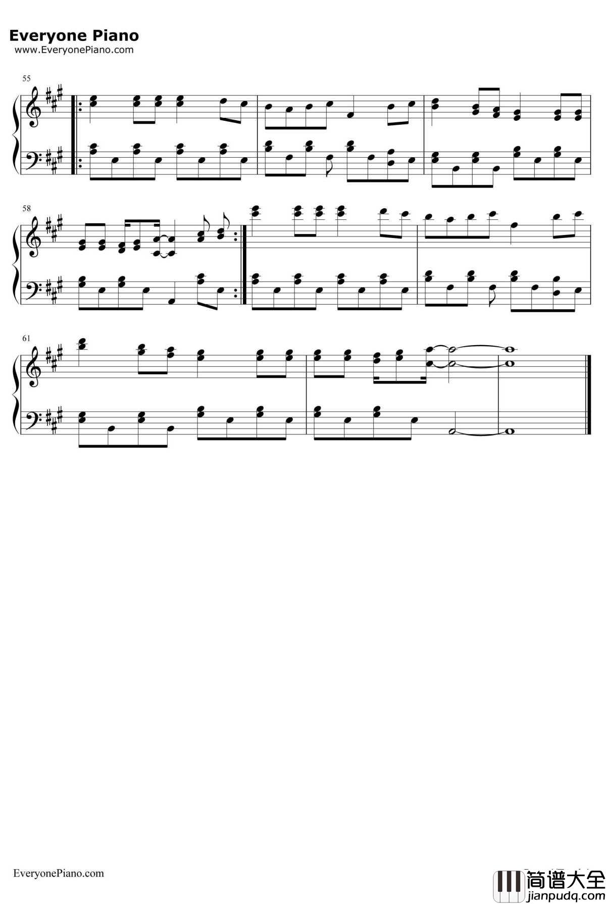 Seasons_in_the_Sun钢琴谱_西城男孩（Westlife）