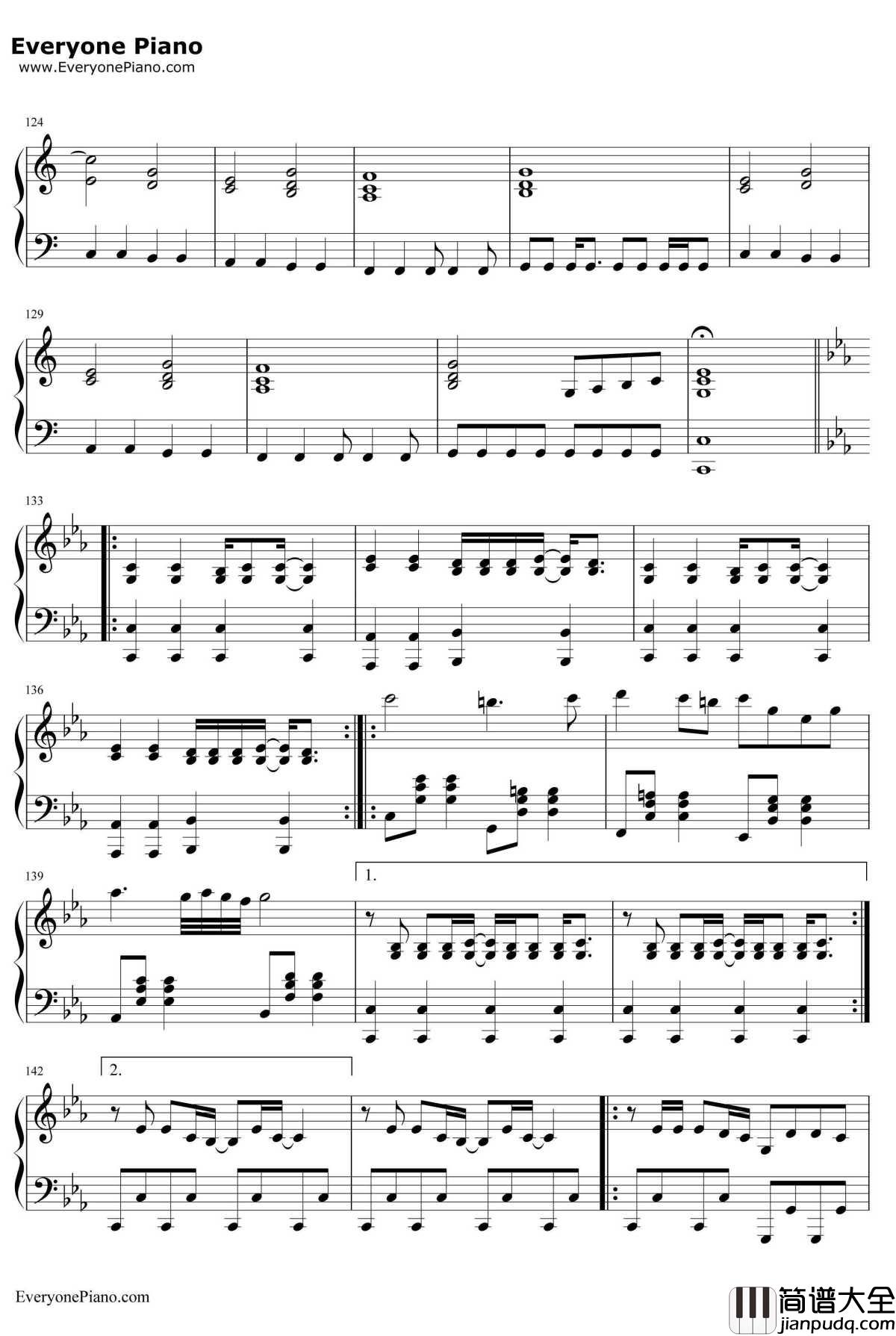 November_Rain钢琴谱_GunsN'Roses