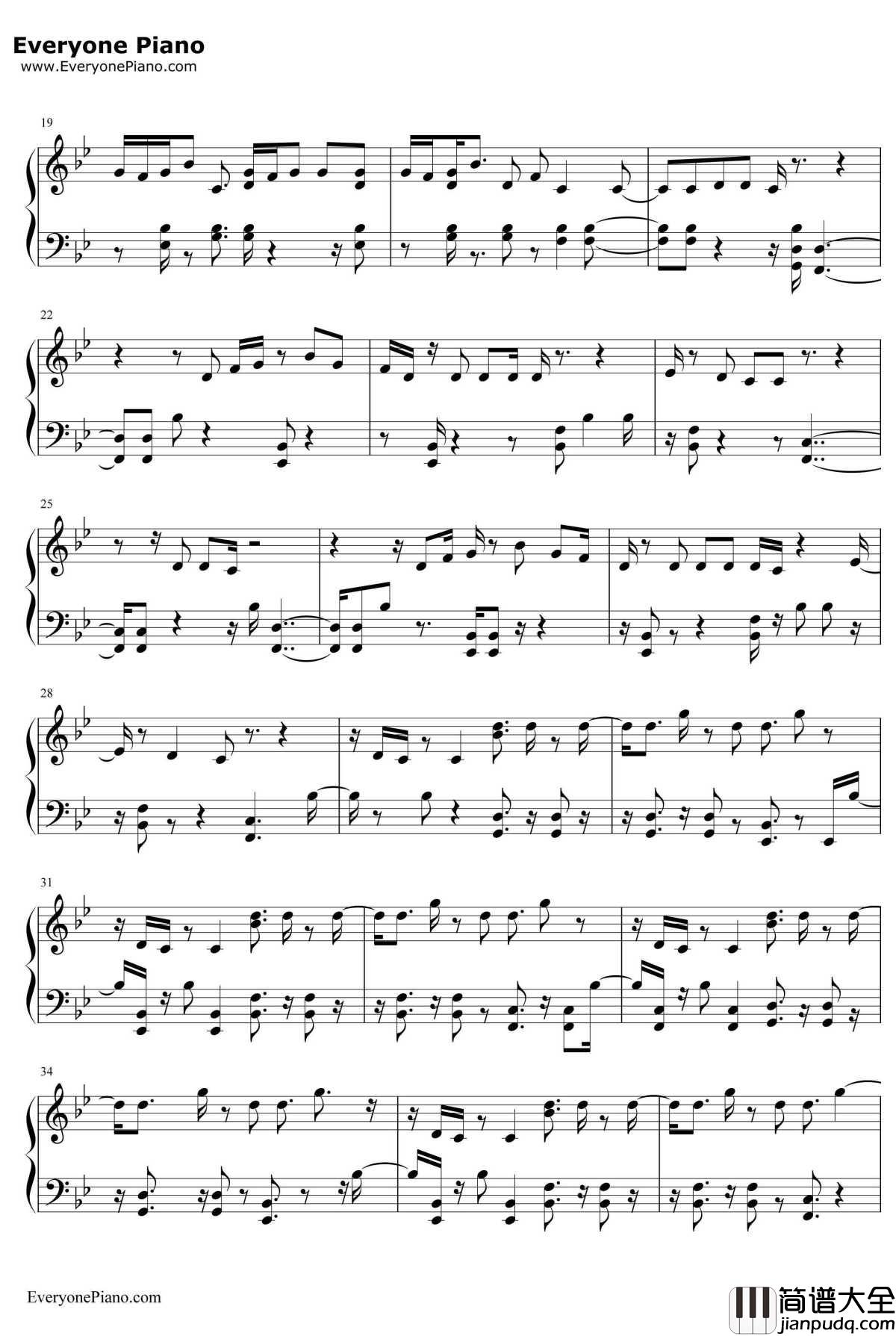 OK钢琴谱_RobinSchulzJamesBlunt