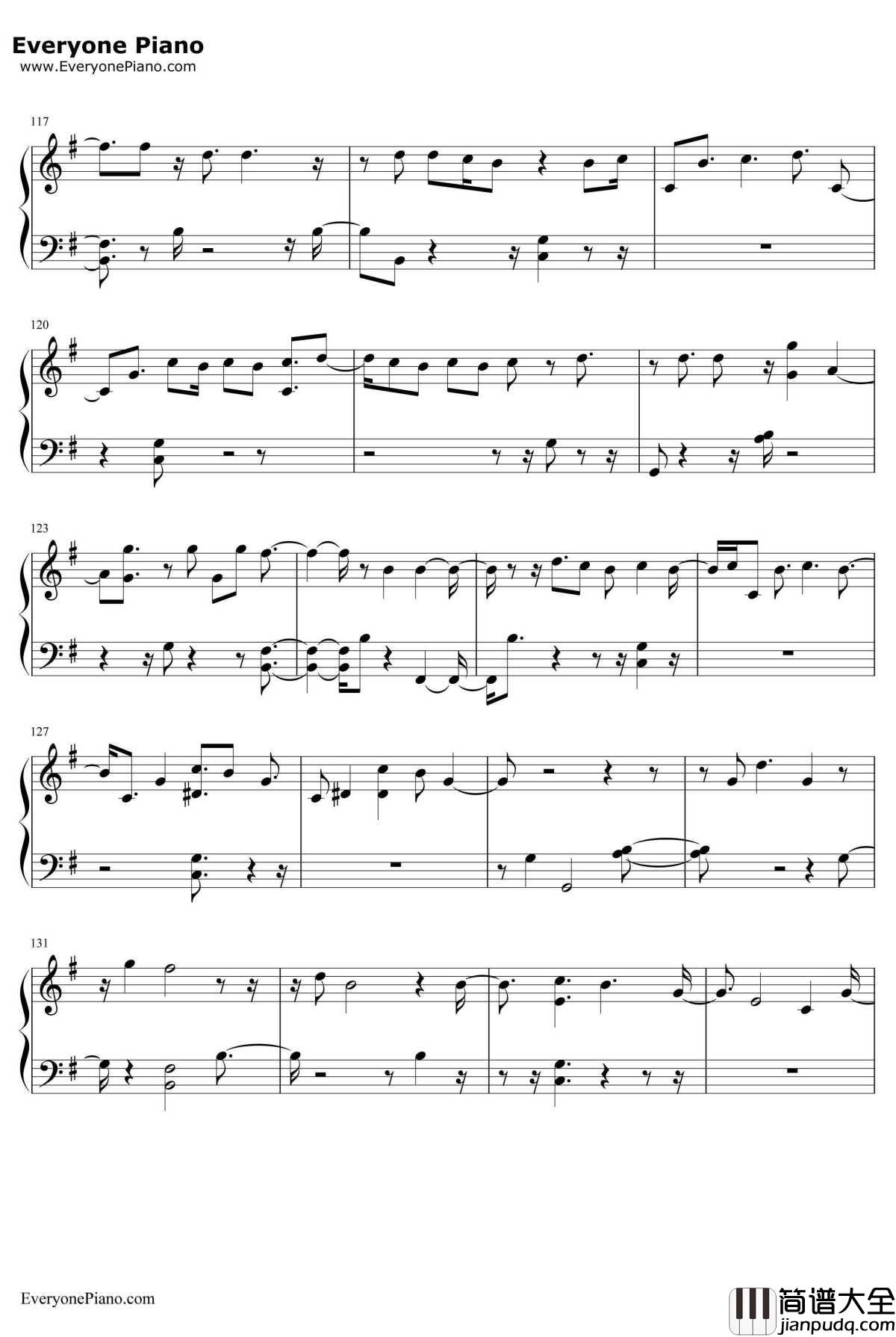 CALLING_YOU钢琴谱_Highlight