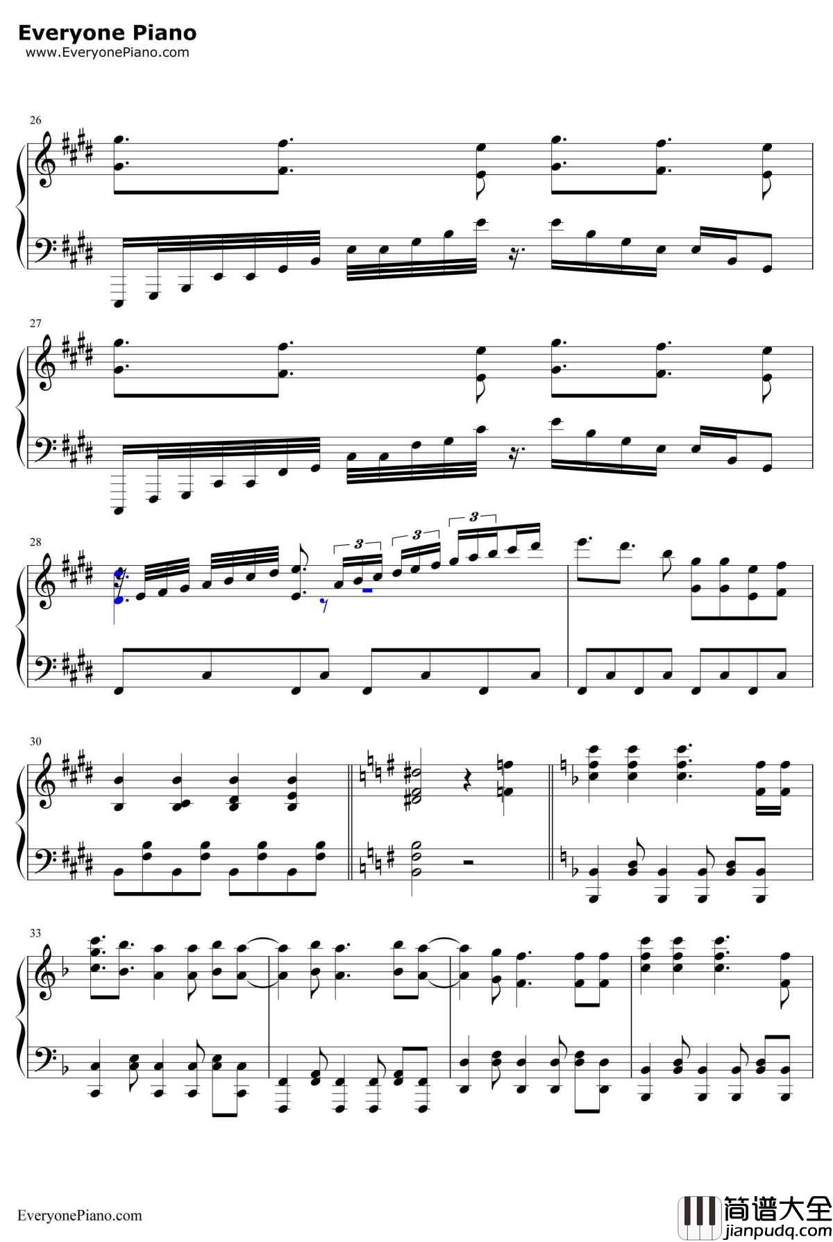 イマココ钢琴谱_东山奈央_月色真美OP