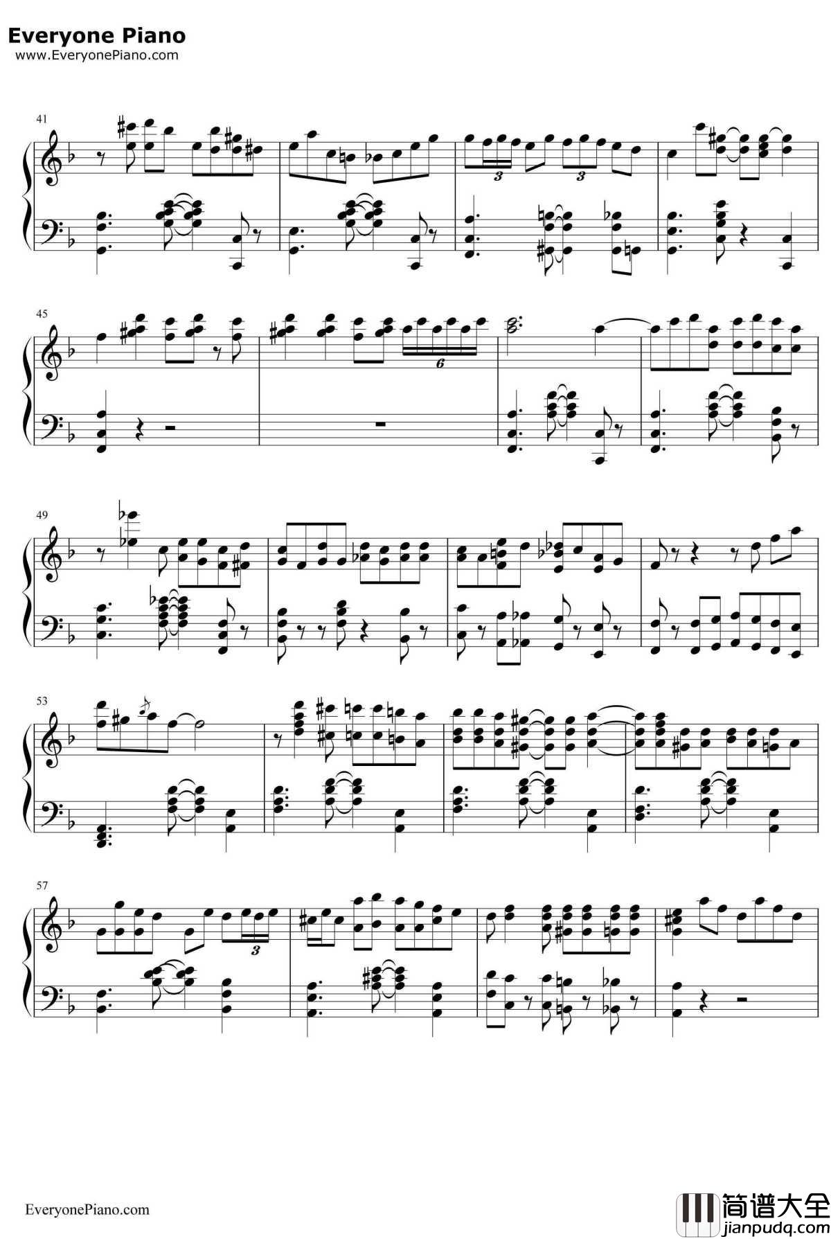 The_Crave钢琴谱_杰利·罗尔·莫顿JellyRollMorton_海上钢琴师插曲爵士版