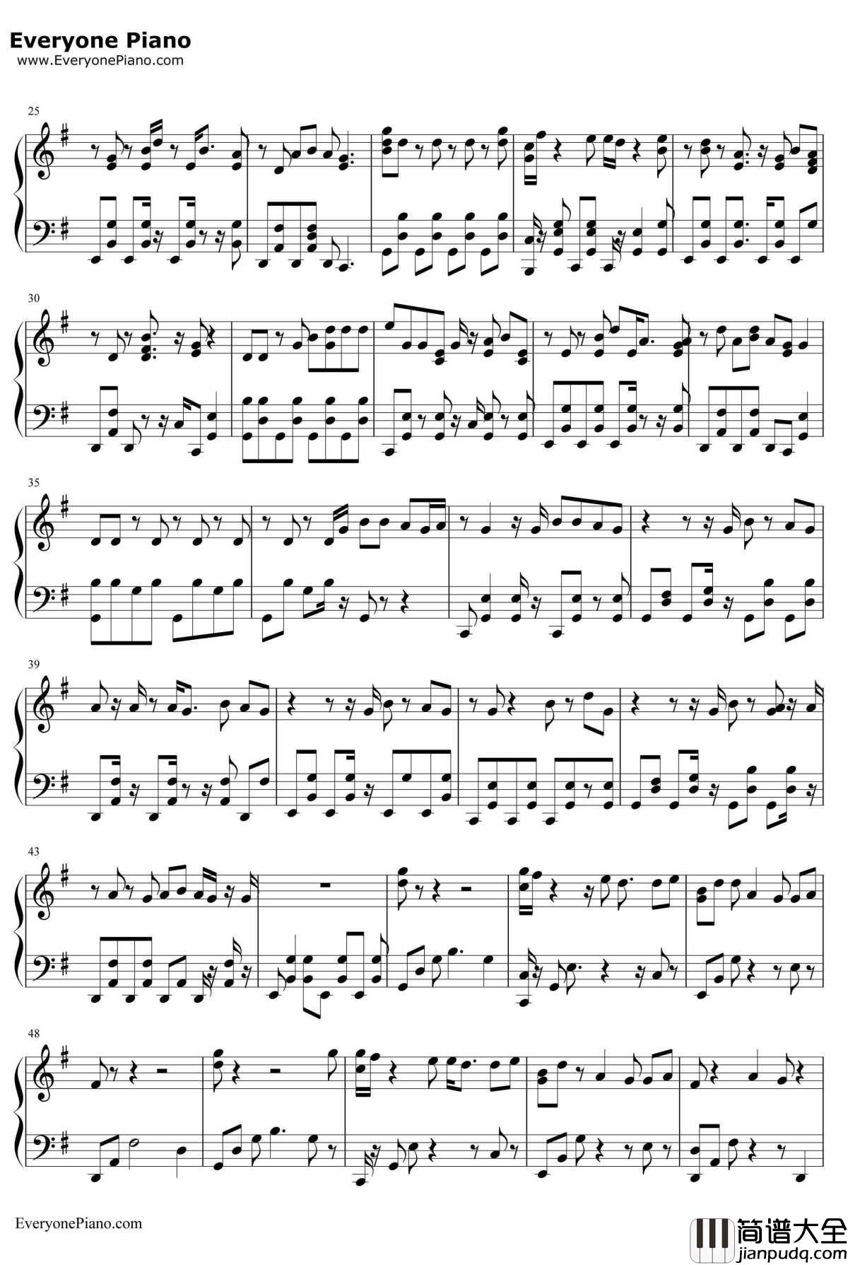 Little_Hollywood钢琴谱_AlleFarben