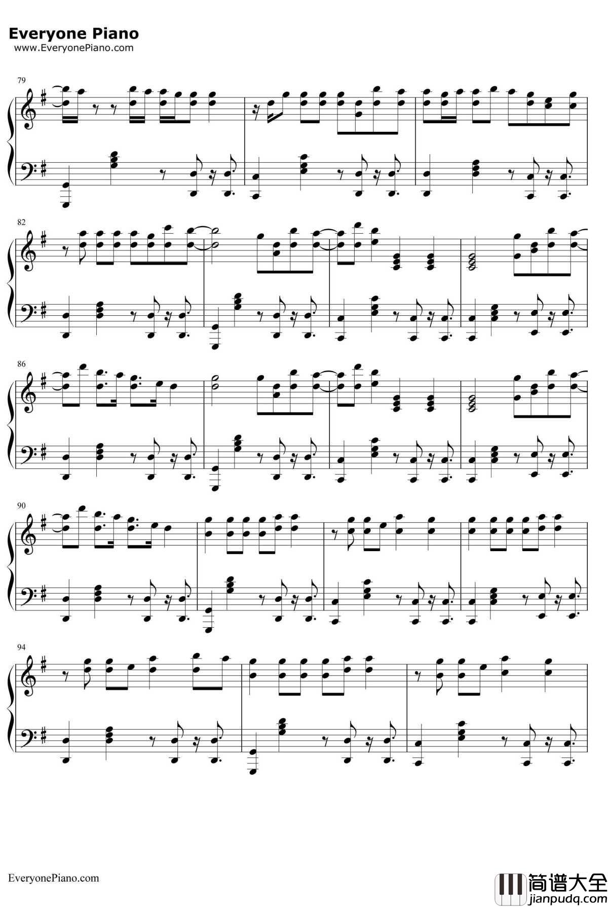 22钢琴谱_TaylorSwift