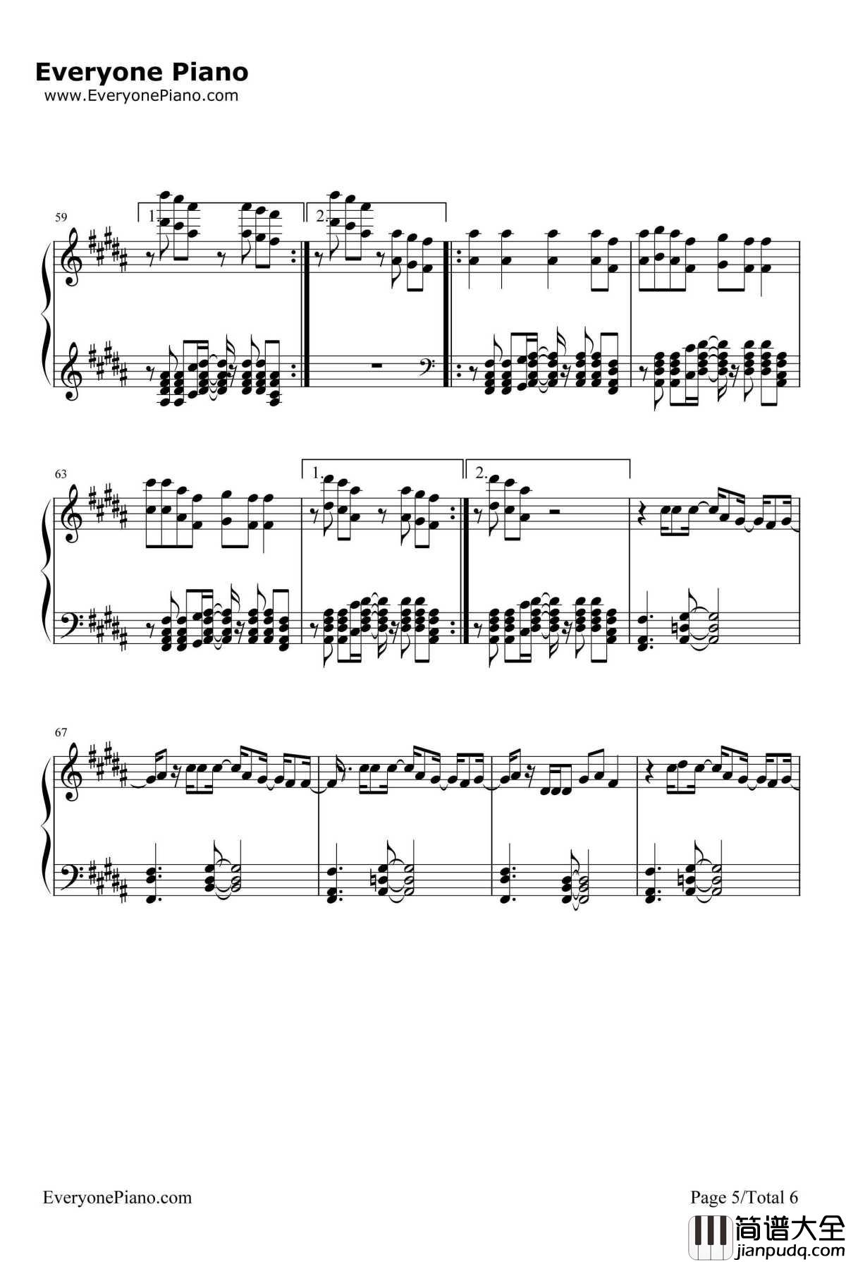 Don't_Want_You_Back钢琴谱_Bakermat