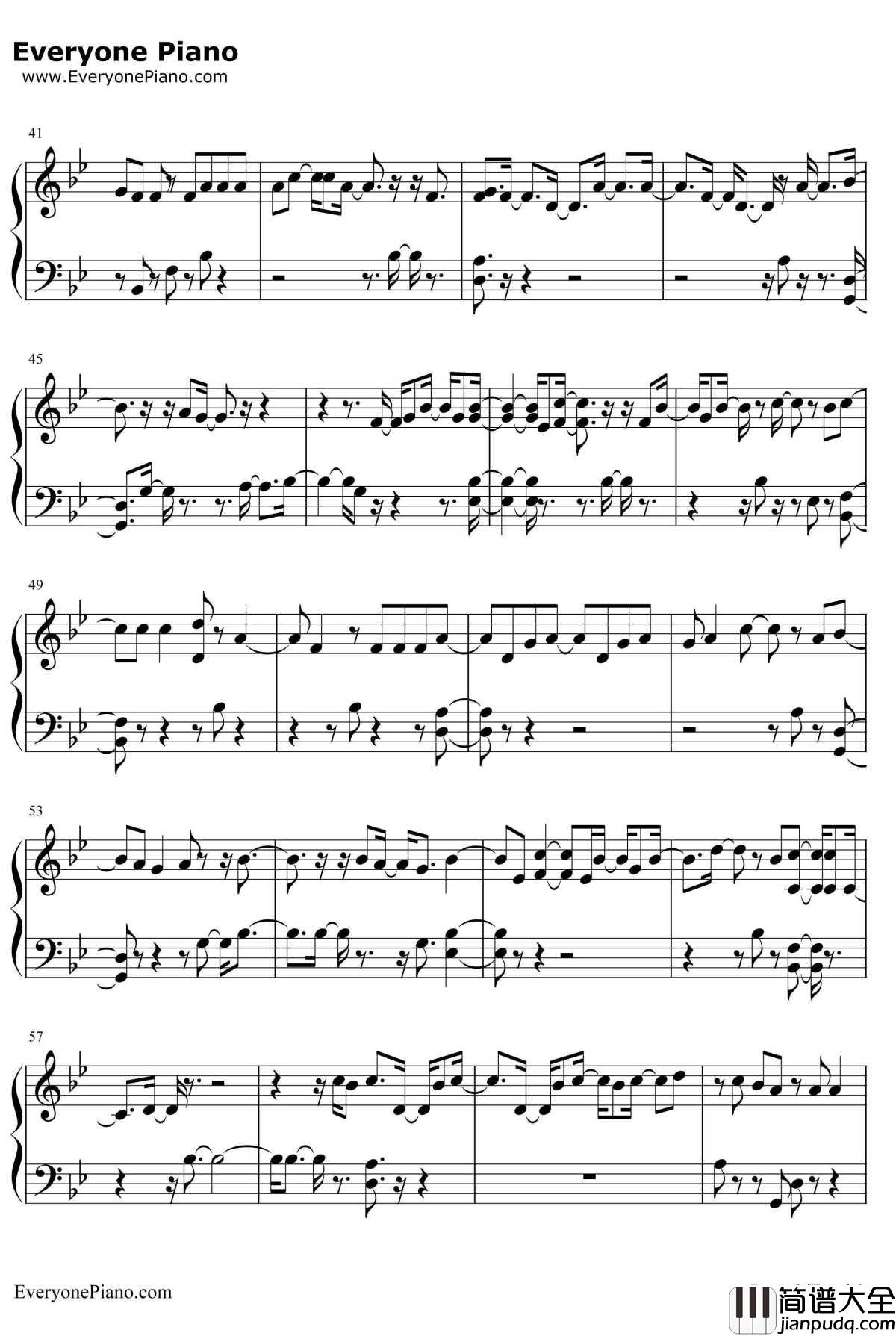 Lonely钢琴谱_Sistar