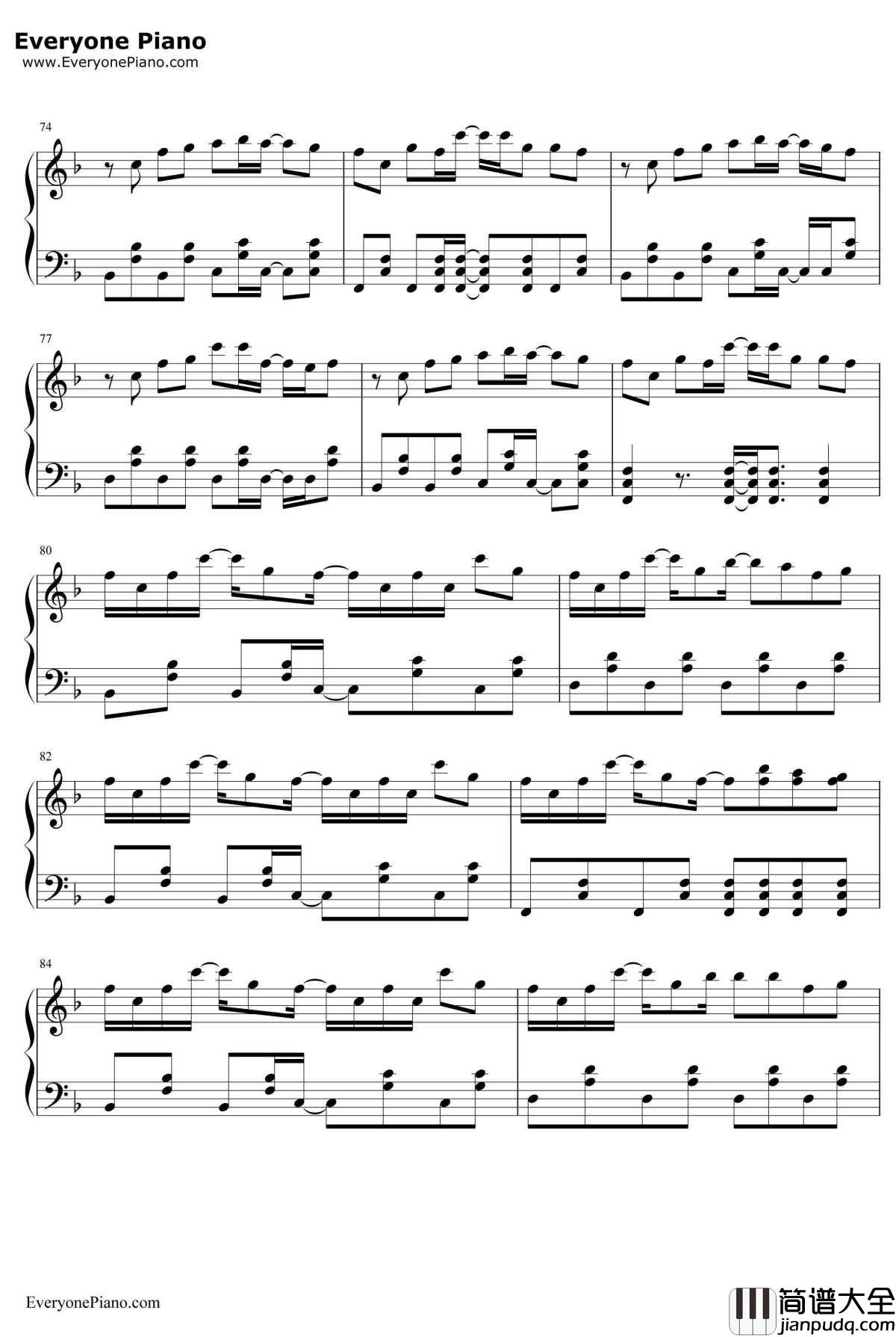 ハッピーシンセサイザ钢琴谱_EasyPop