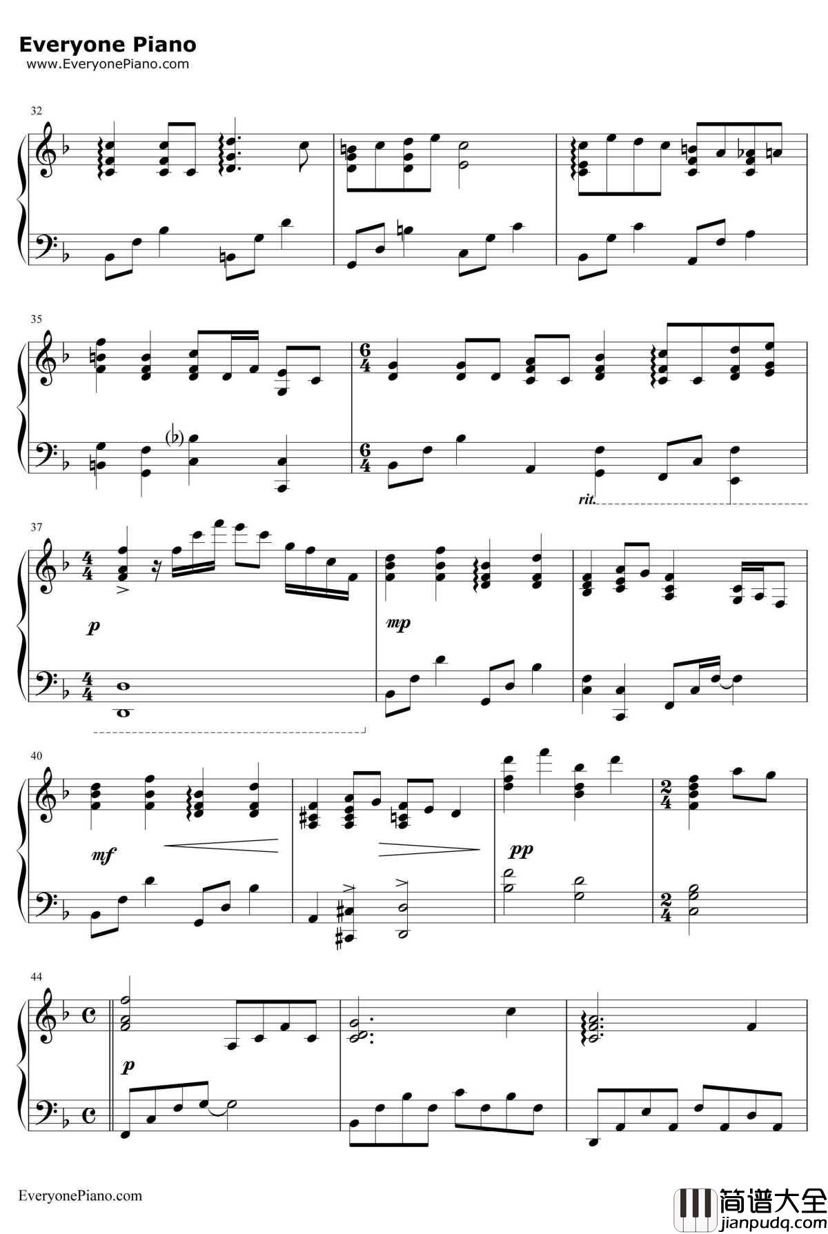 野玫瑰钢琴谱_舒伯特