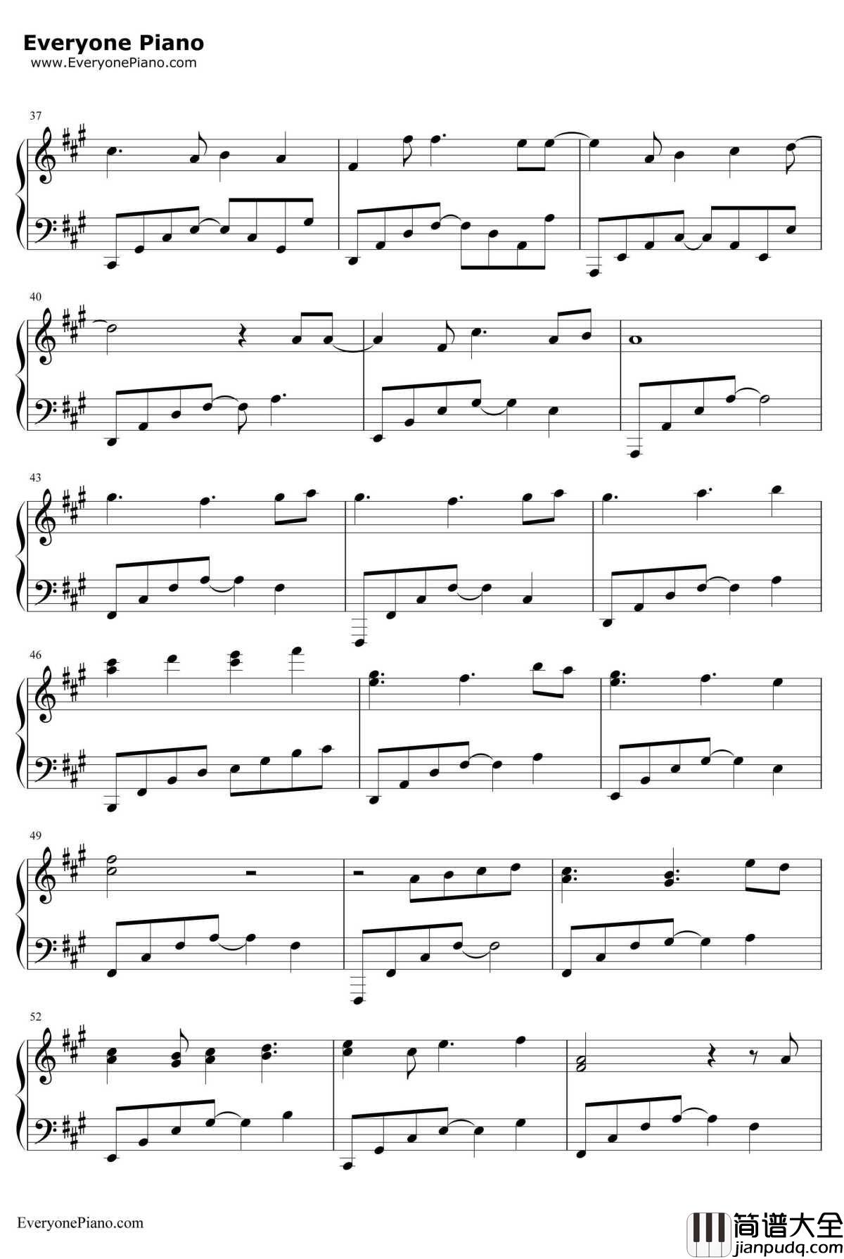 我还想她钢琴谱_林俊杰_爱情睡醒了插曲