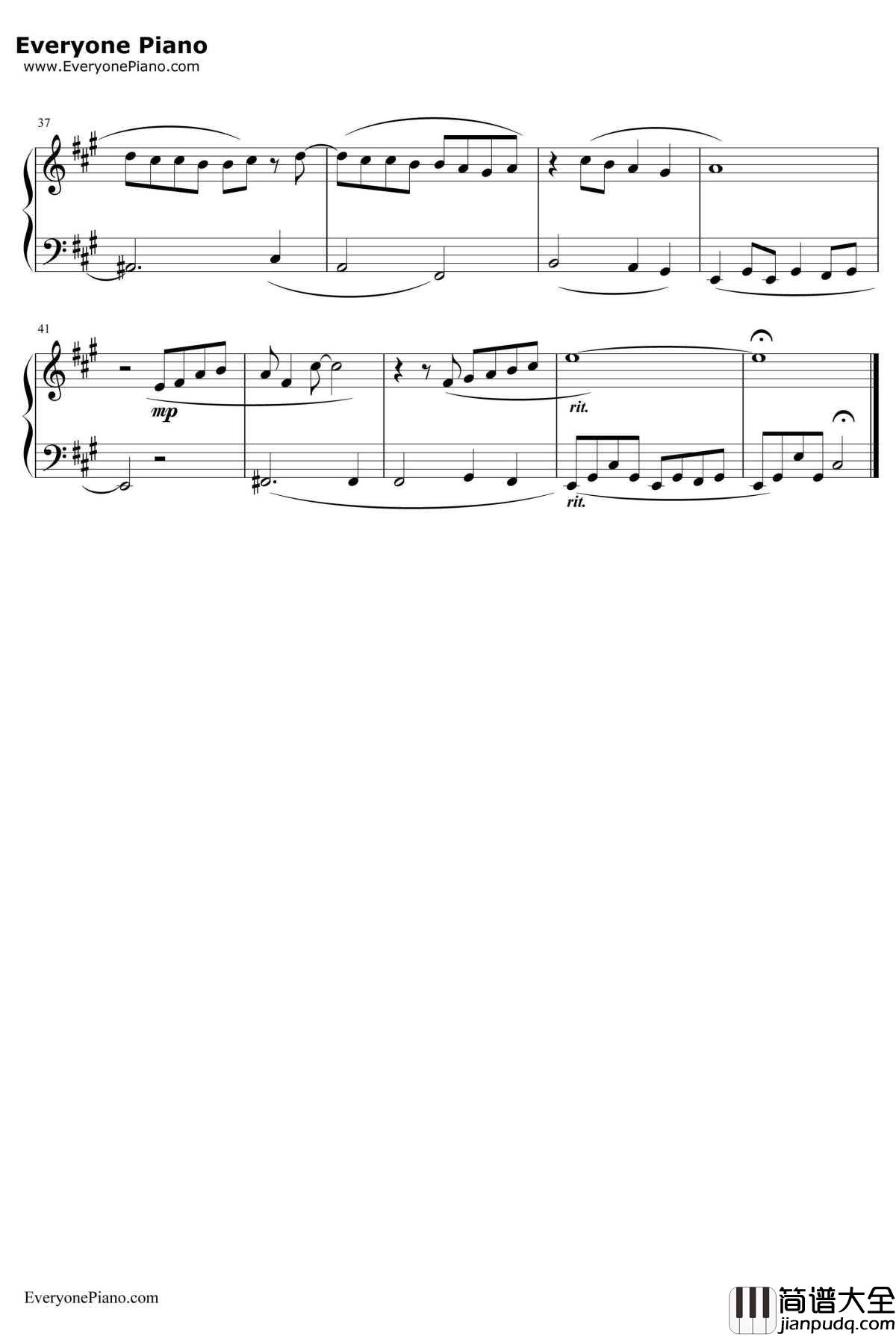 Vincent钢琴谱_DonMcLean