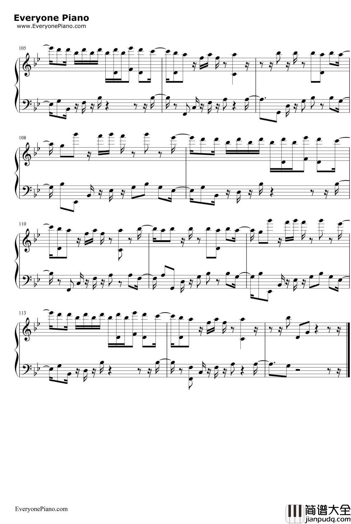 Sky钢琴谱_AlanWalkerandAlexSkrindo