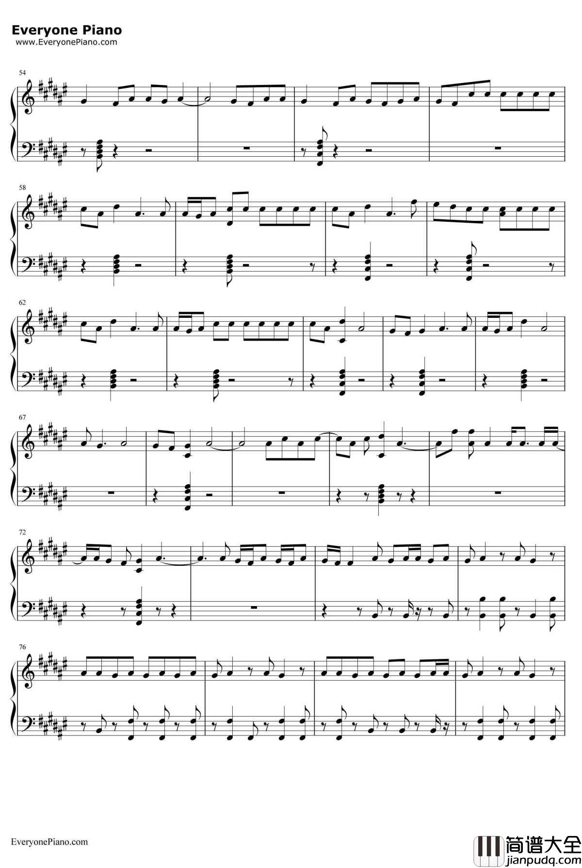 Congratulations钢琴谱_PostMalone