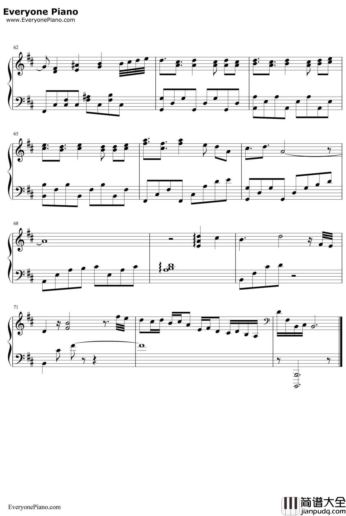 蝶梦花雾雨钢琴谱_VK克_奇迹暖暖BGM