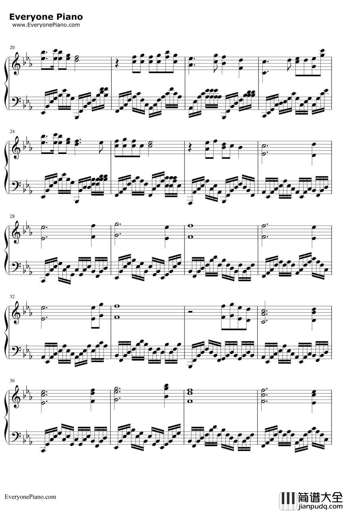 El_Dorado钢琴谱_TwoStepsfromHell_史诗音乐