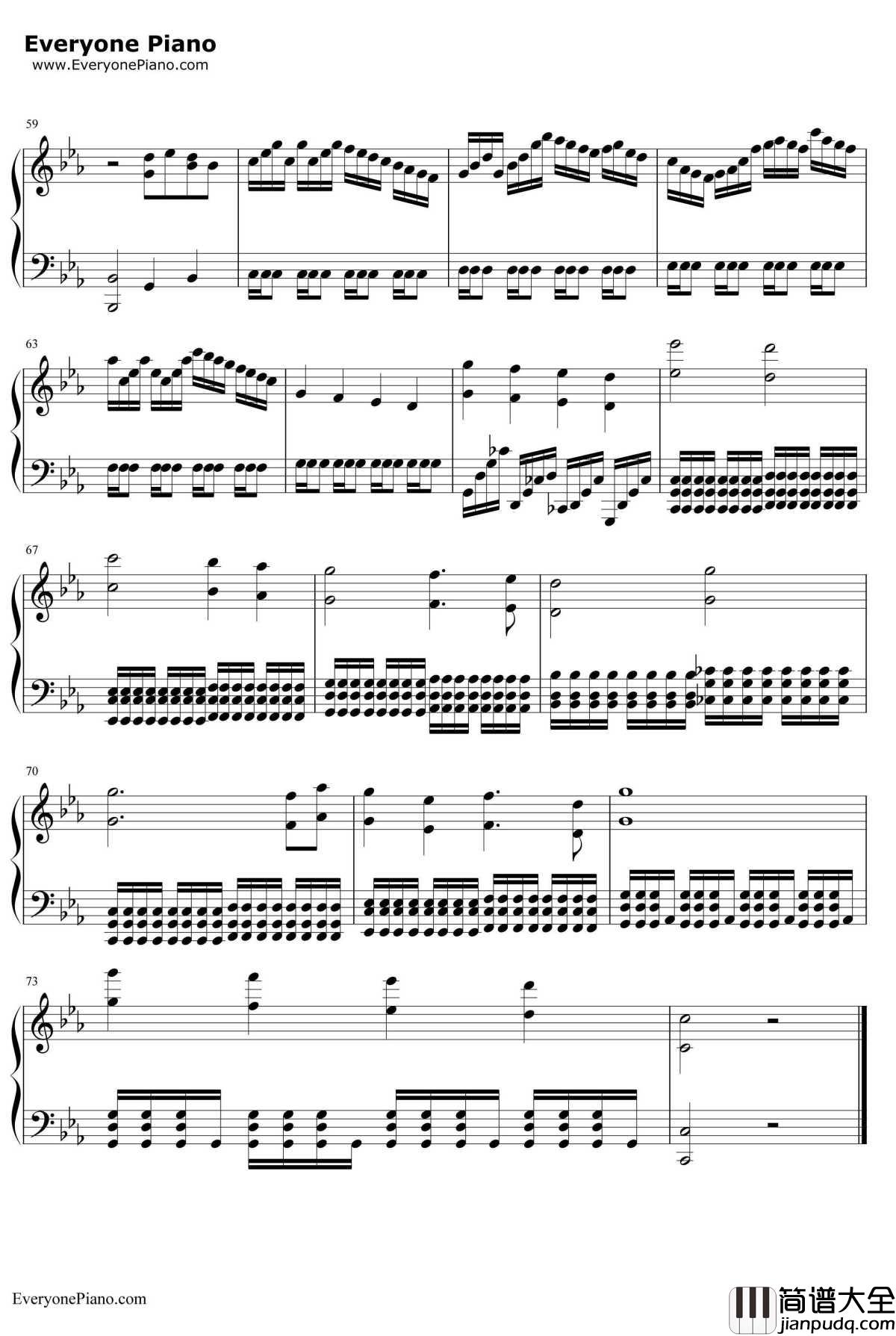 El_Dorado钢琴谱_TwoStepsfromHell_史诗音乐