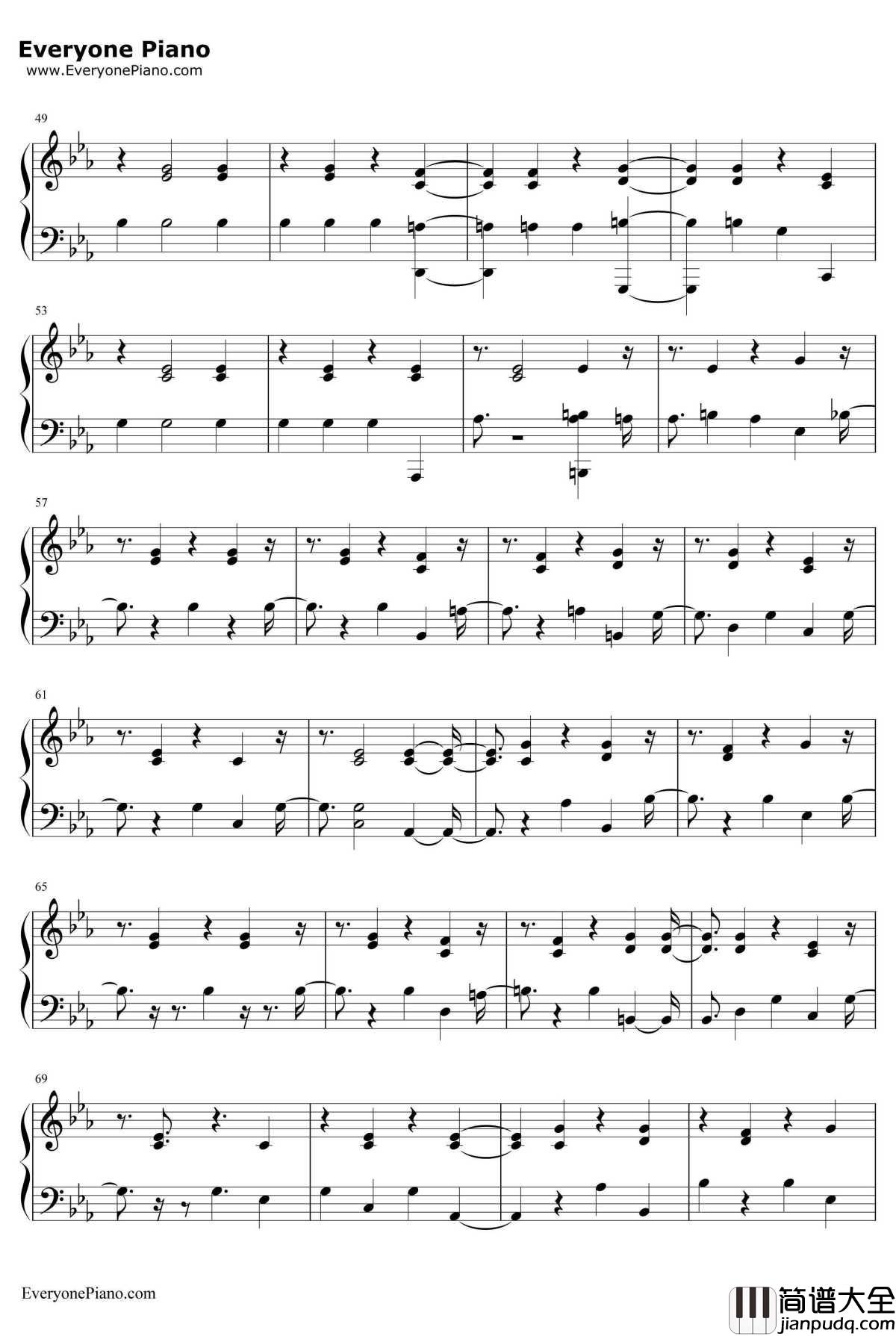 Free_Me钢琴谱_Sia