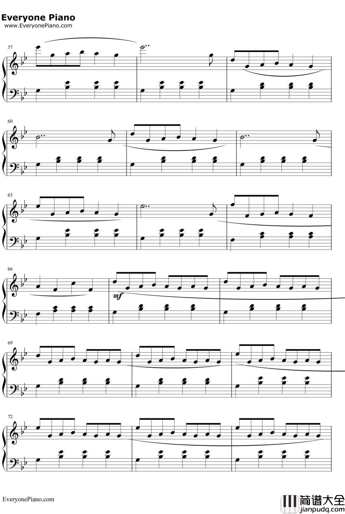 Pilgrims_on_a_Long_Journey钢琴谱_CoeurdePirate_光之子游戏配乐