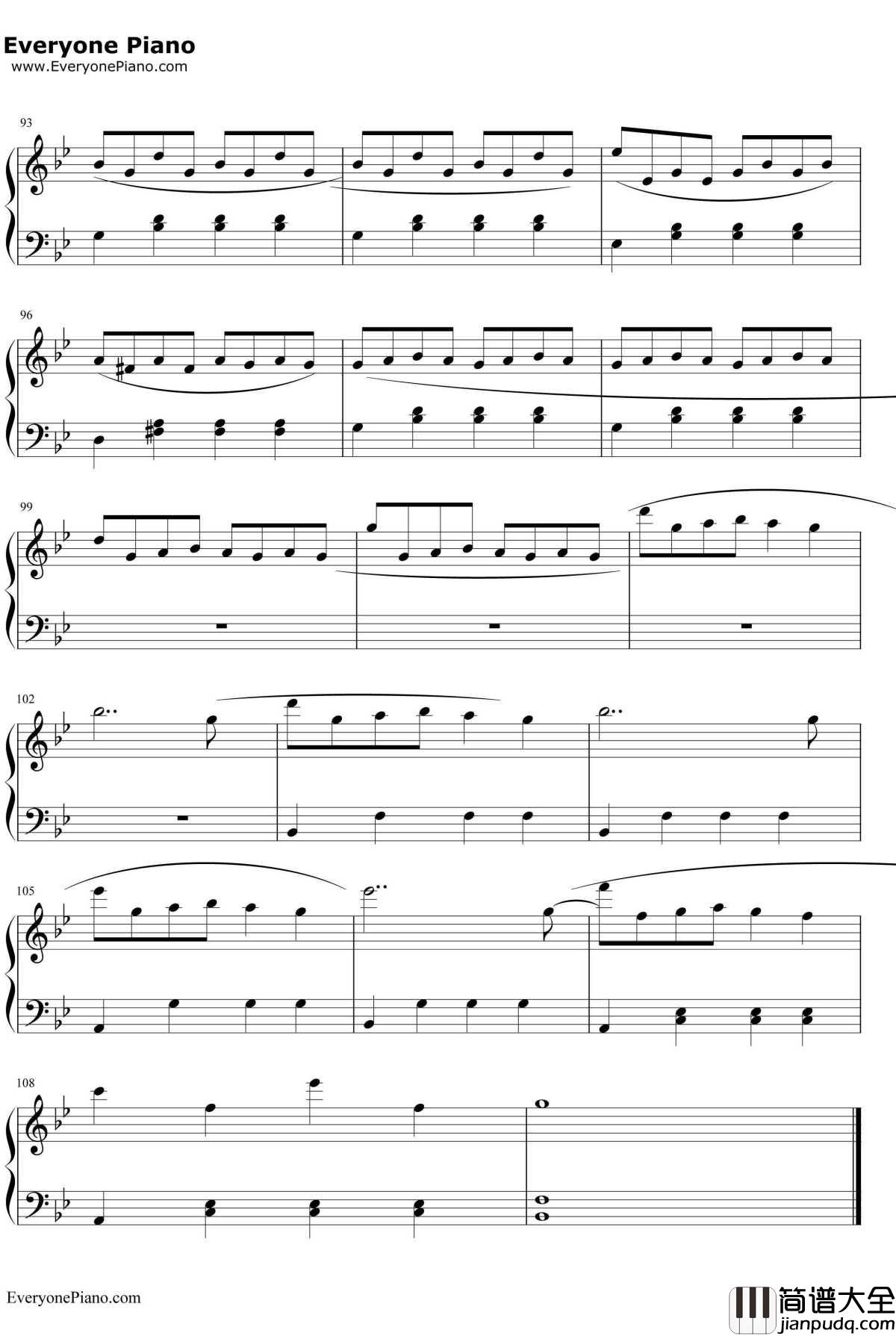 Pilgrims_on_a_Long_Journey钢琴谱_CoeurdePirate_光之子游戏配乐