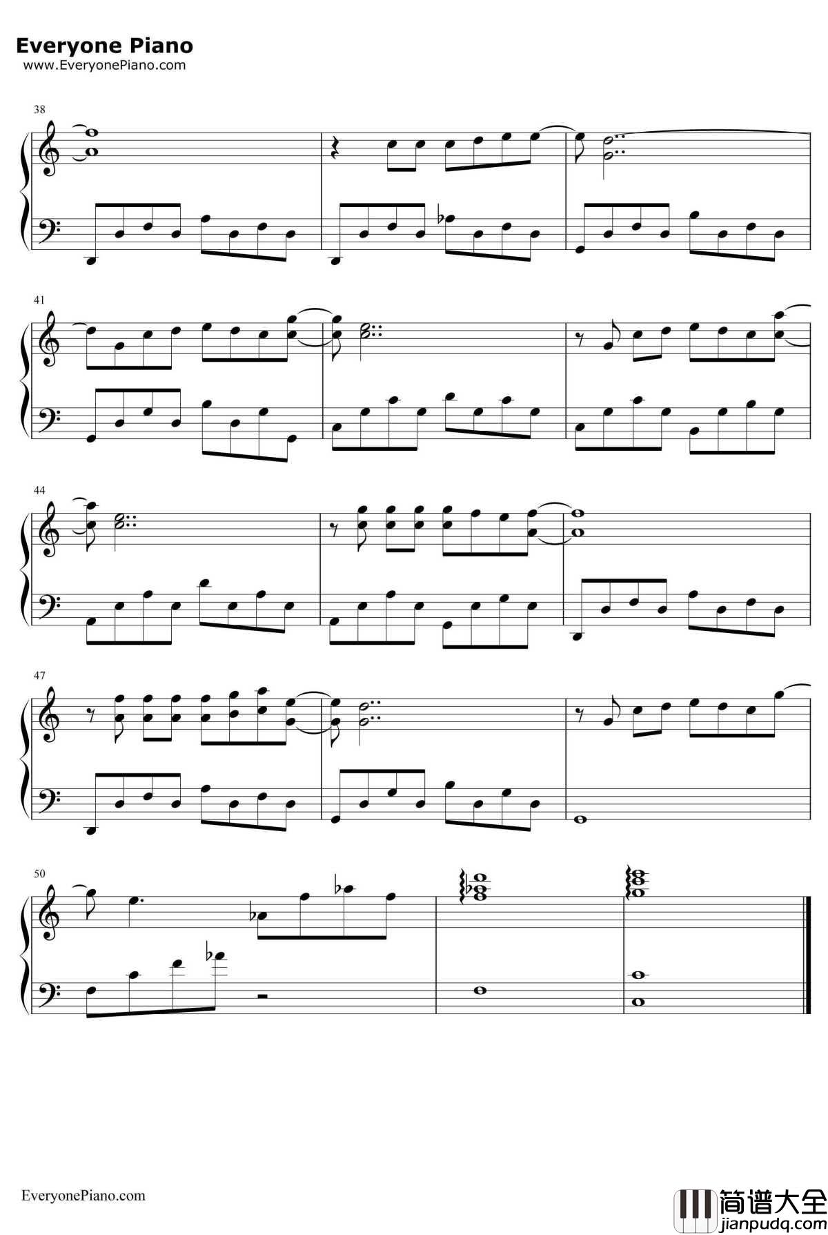 星星钢琴谱_牛奶咖啡_旋风少女插曲