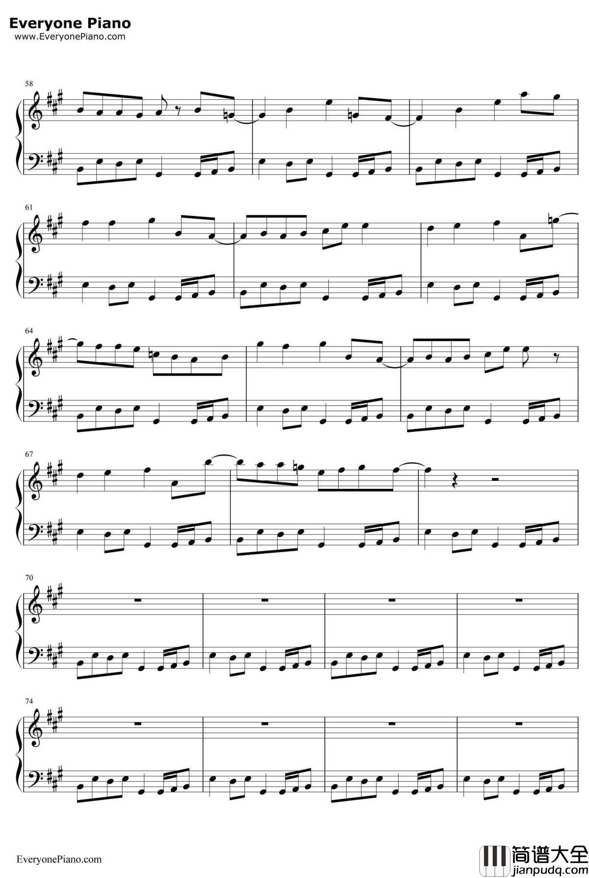 放钢琴谱_陈奕迅