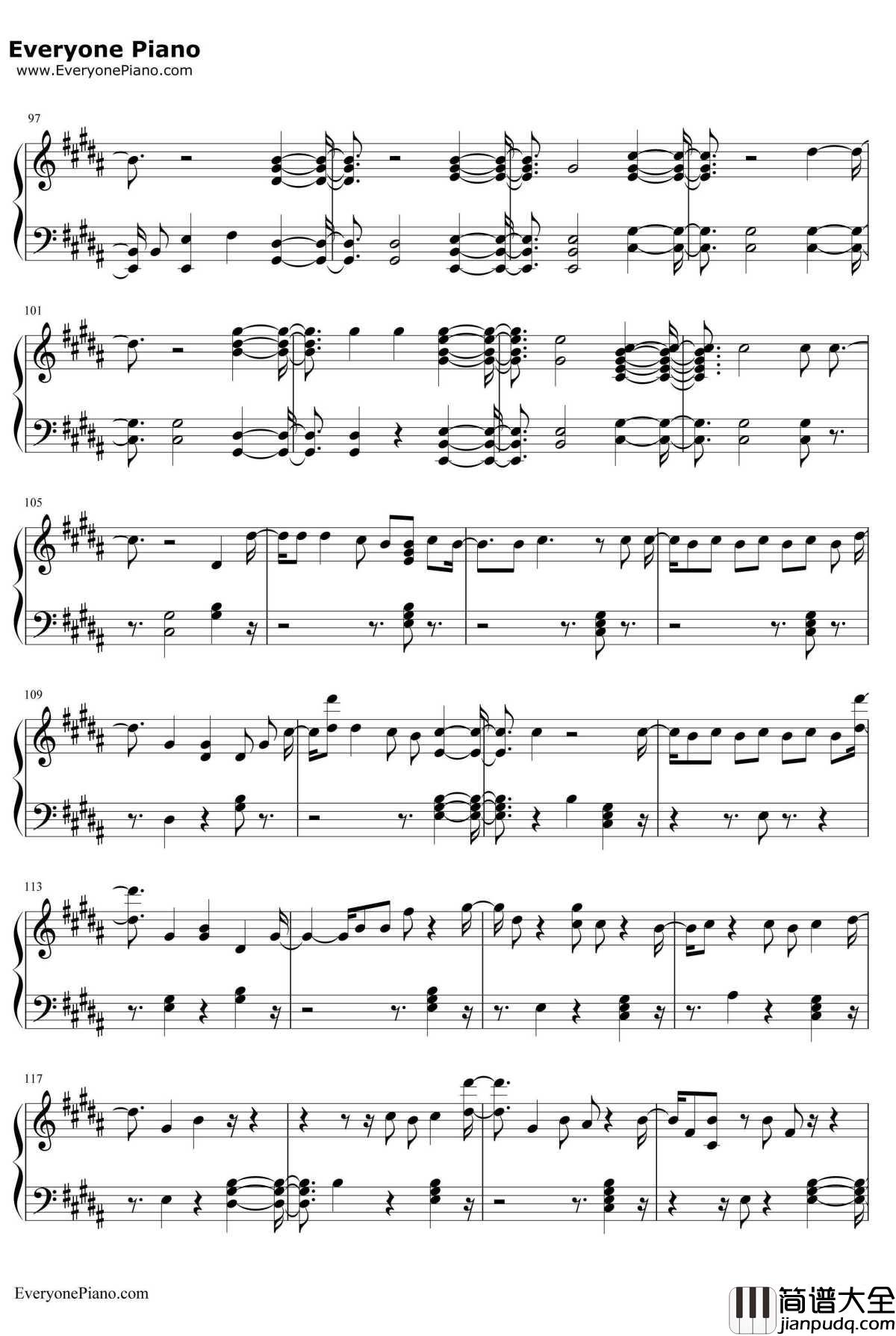 Welcome_to_My_Life钢琴谱_ChrisBrown