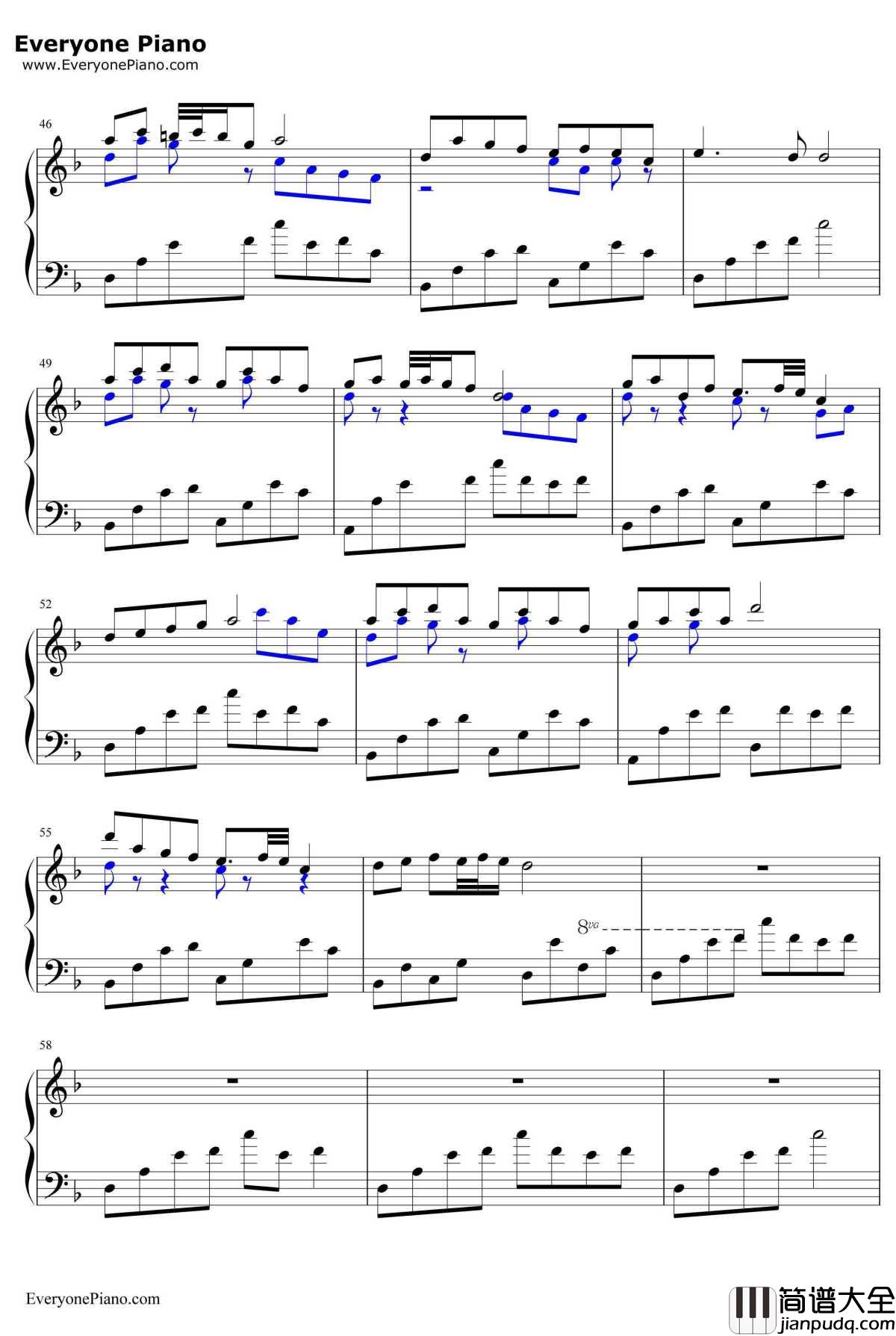 镇命歌钢琴谱_泷沢一留_しずめうた