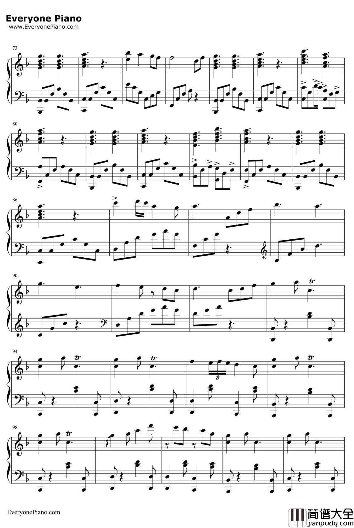 千本樱变奏钢琴谱_初音ミク