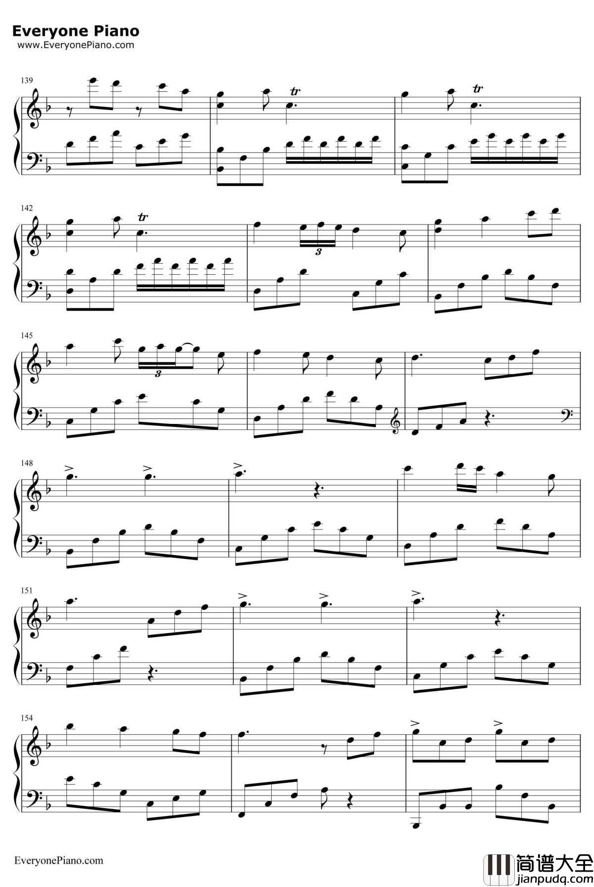 千本樱变奏钢琴谱_初音ミク