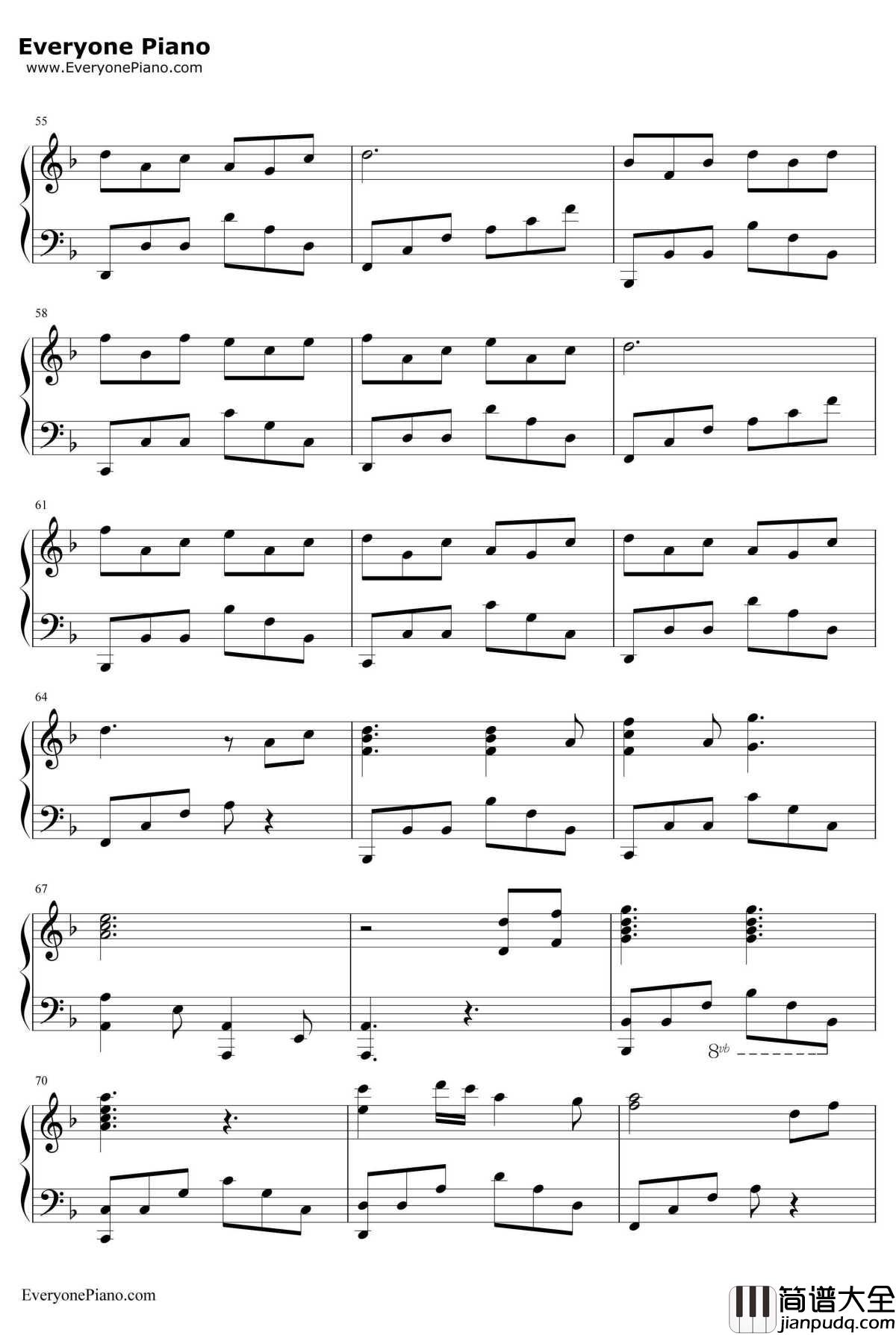 千本樱变奏钢琴谱_初音ミク