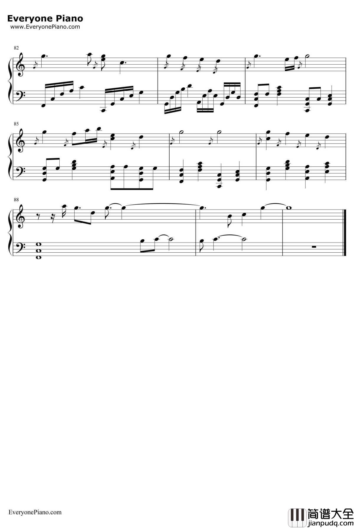 蝶々结び钢琴谱_Aimer